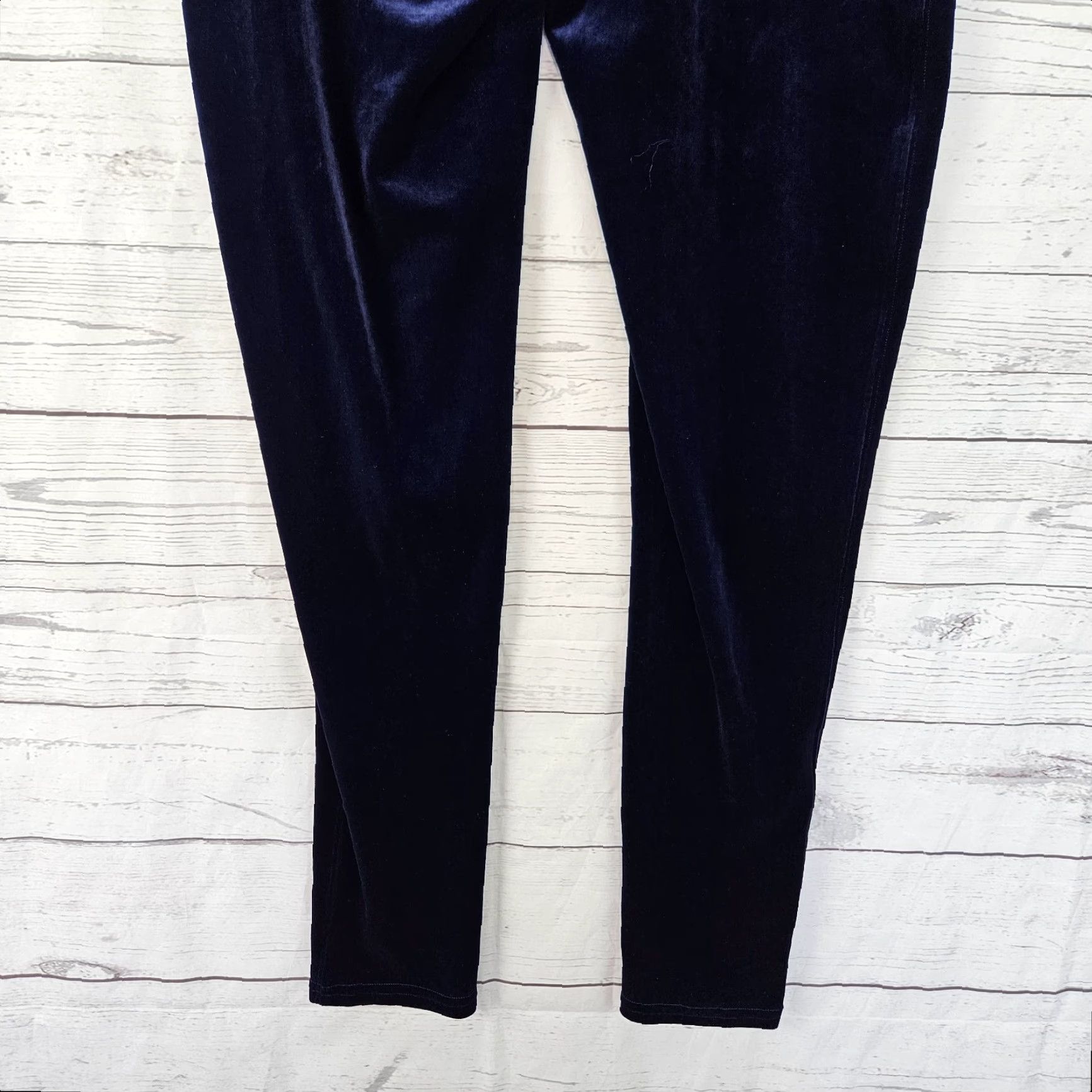 Spanx Spanx Womens Velvet Leggings XL High Rise Solid Blue Size 40" / US 18 - 5 Thumbnail