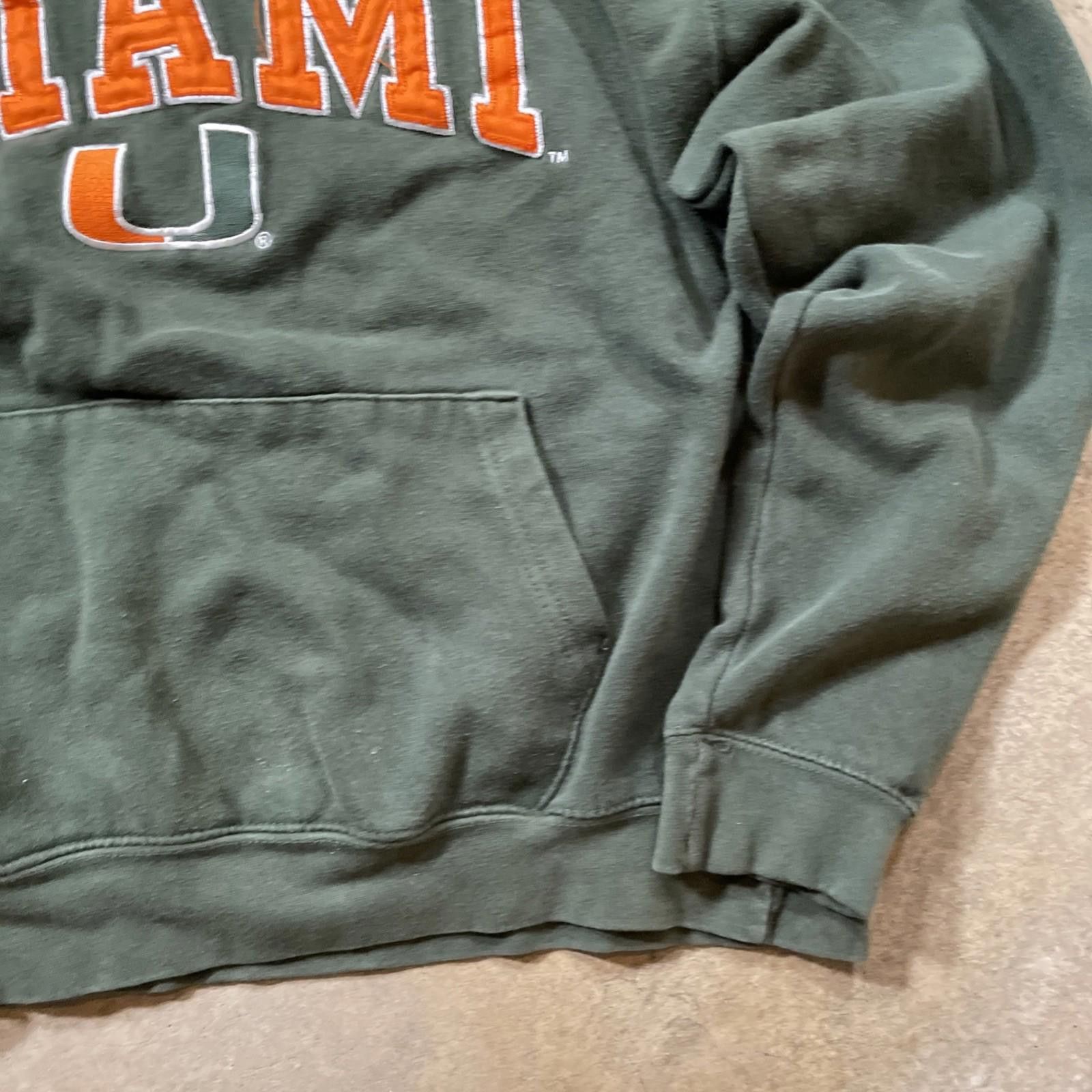 Other VTG University of Miami Hurricanes OVB NFL Hoodie Mens M Size ONE SIZE - 5 Thumbnail