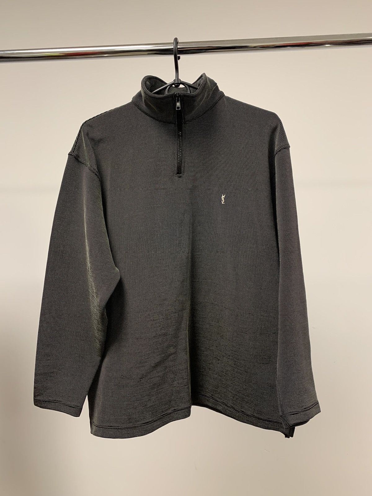 Vintage × Yves Saint Laurent Rare 1/4 sweatshirt YSL old money Size US S / EU 44-46 / 1 - 1 Thumbnail