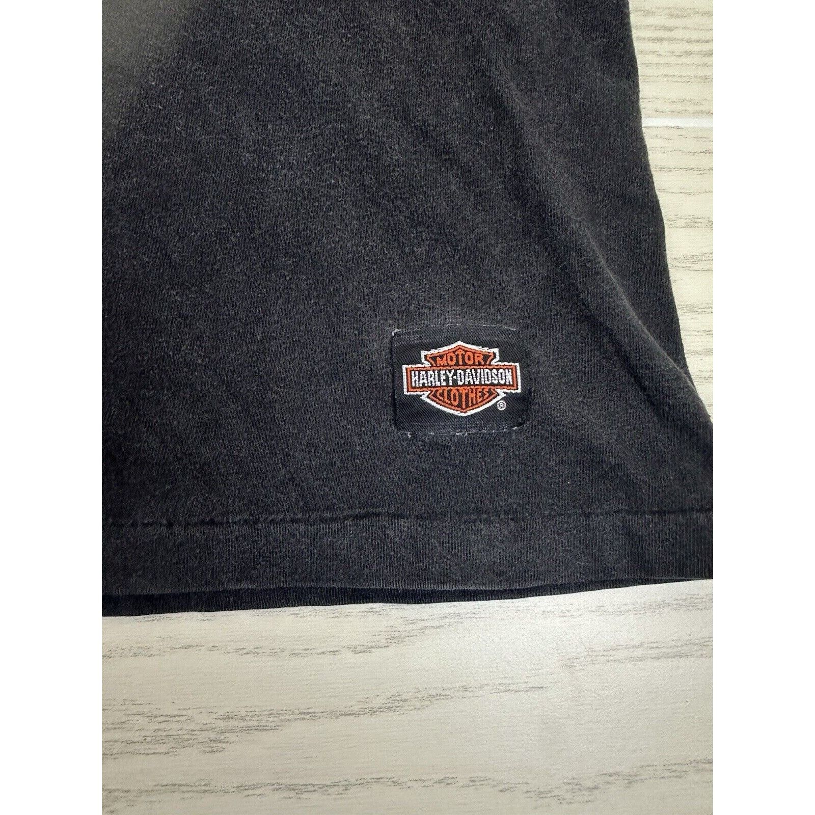 Harley Davidson × Vintage Vintage 90s Harley Davidson Lima, Ohio Shirt Size US XL / EU 56 / 4 - 3 Thumbnail