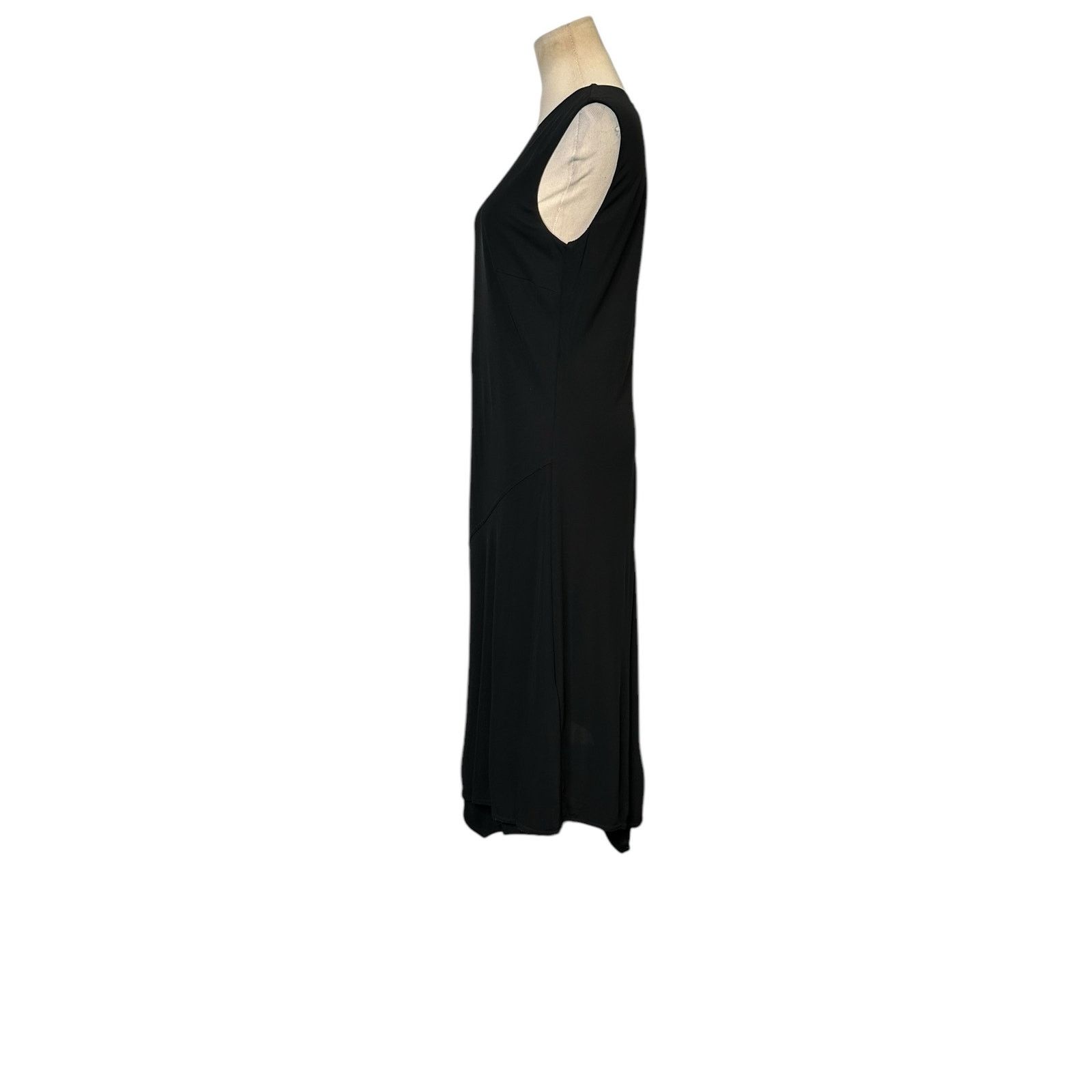 DKNY DKNY black overlay asymmetrical midi dress size Medium Size M / US 6-8 / IT 42-44 - 9 Thumbnail