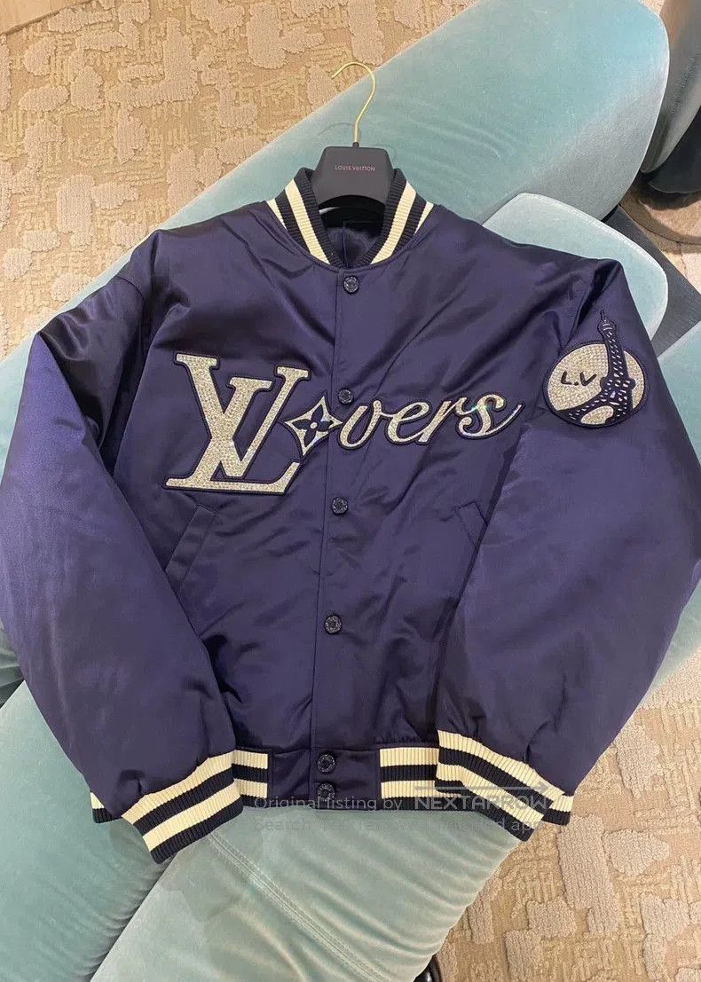 Louis Vuitton Louis Vuitton Blue Baseball Jacket for All Seasons. Size US L / EU 52-54 / 3 - 1 Thumbnail