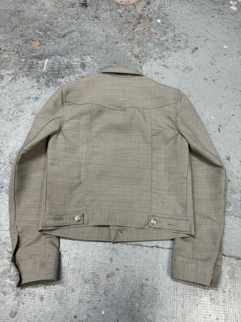 Salvatore Ferragamo × Vintage Ferragamo Grey Minimalist Trucker Jacket Size US S / EU 44-46 / 1 - 2 Thumbnail