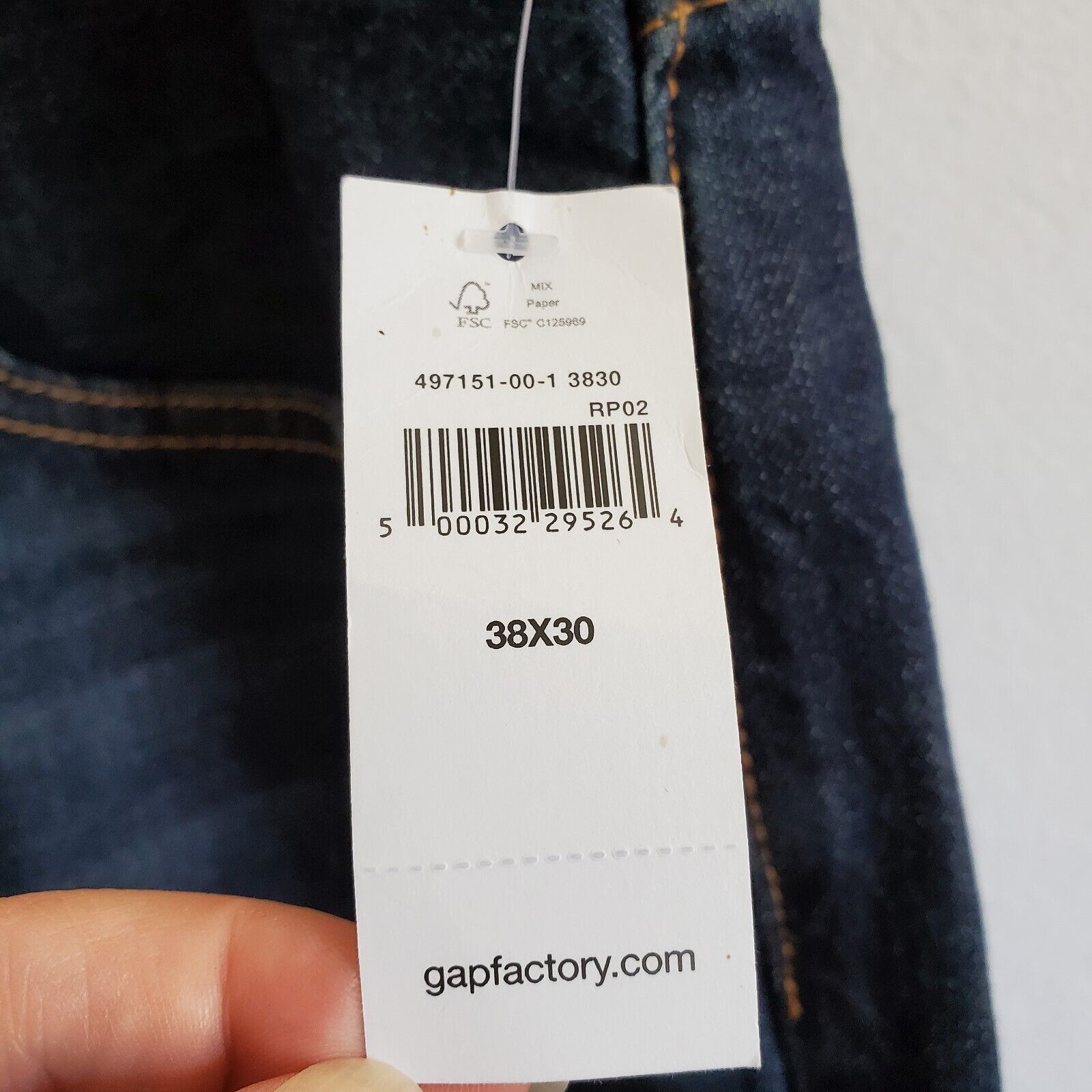 Gap Gap Jeans Denim Blue Mens 38x30 Straight Leg Mid Rise Pants Size US 38 / EU 54 - 14 Thumbnail