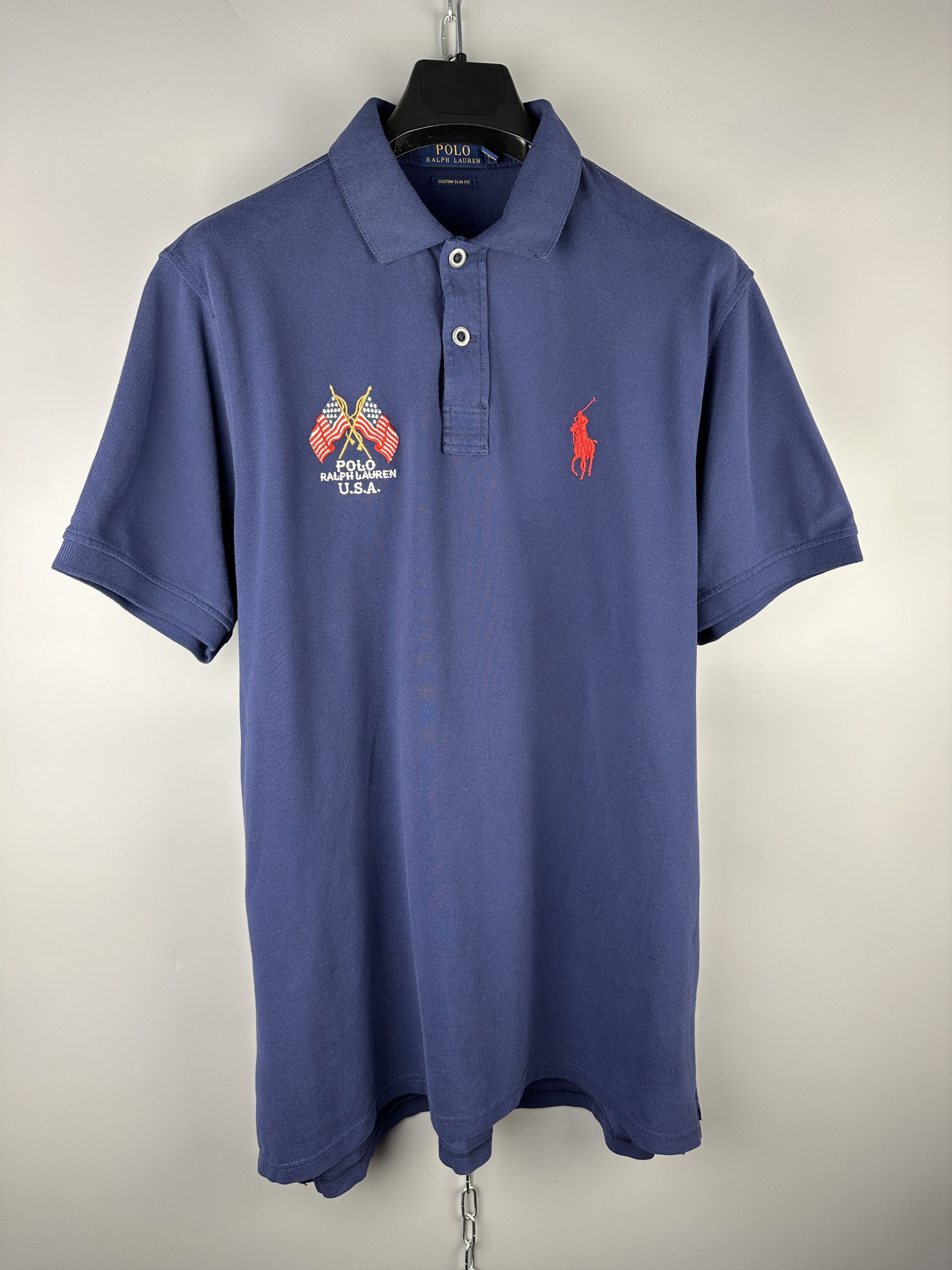 Polo Ralph Lauren × Vintage Polo Ralph Lauren Heritage Big Logo Polo Shirt Size US XL / EU 56 / 4 - 2 Thumbnail