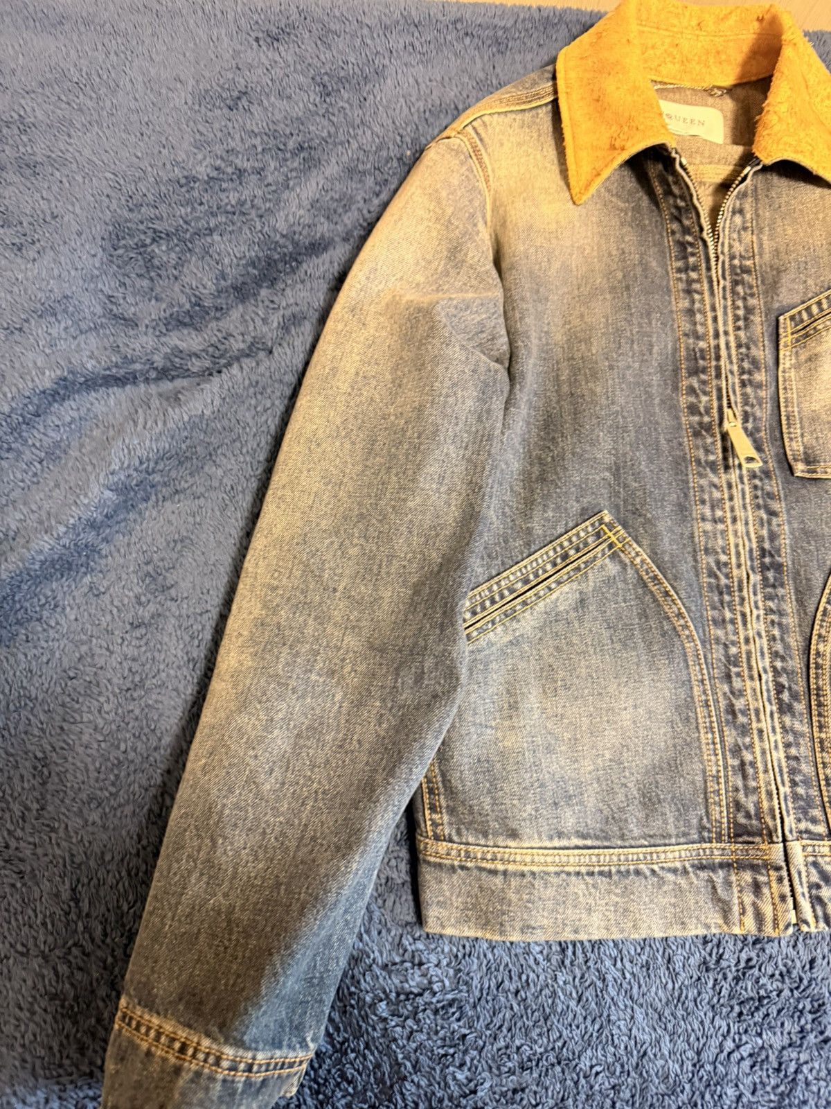 Alexander McQueen ALEXANDER MCQUEEN GIACCA DENIM WORKWEAR Size US S / EU 44-46 / 1 - 6 Thumbnail