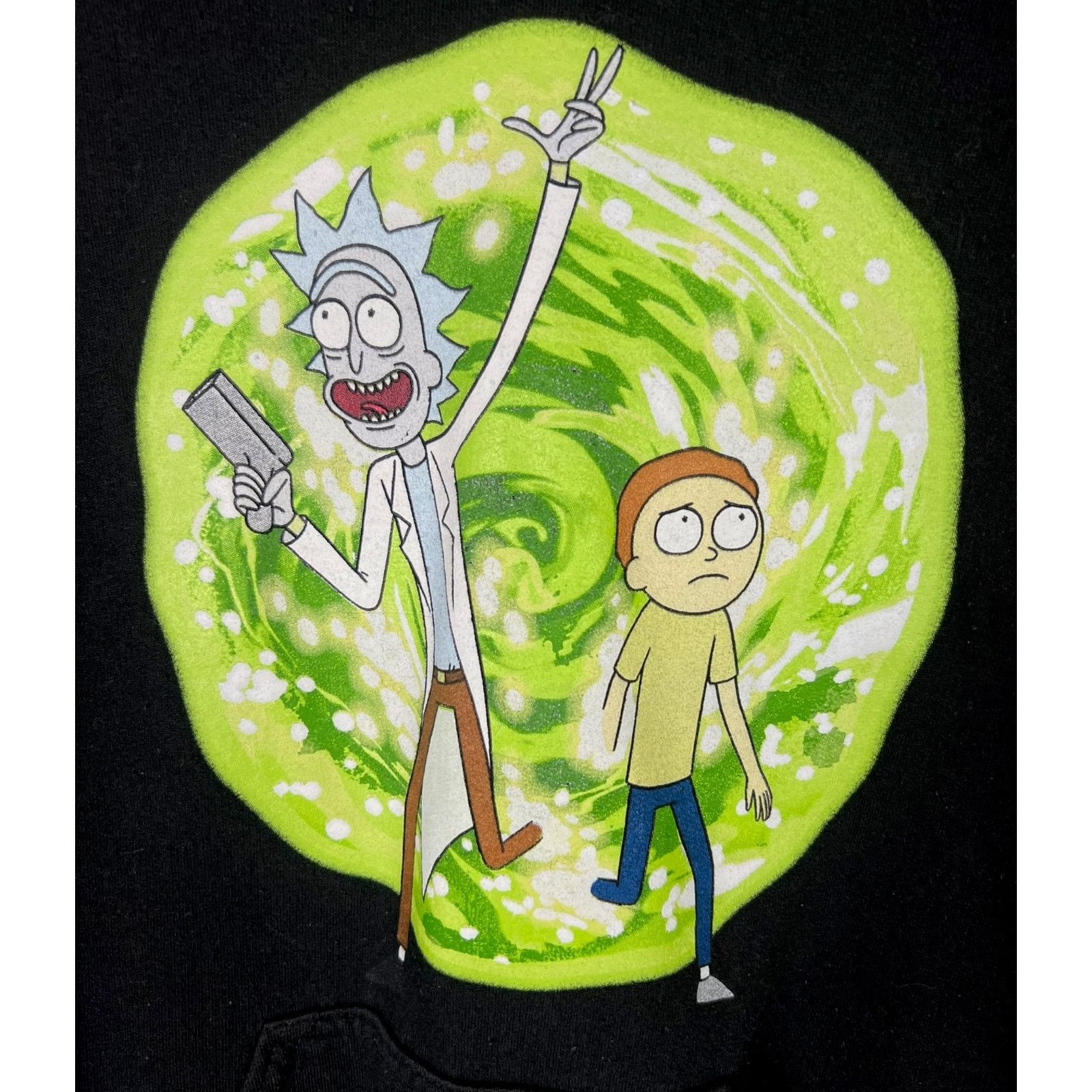 Gildan Rick and Morty Adult Swim Men's Small Black Graphic Hoodie Size US S / EU 44-46 / 1 - 4 Thumbnail