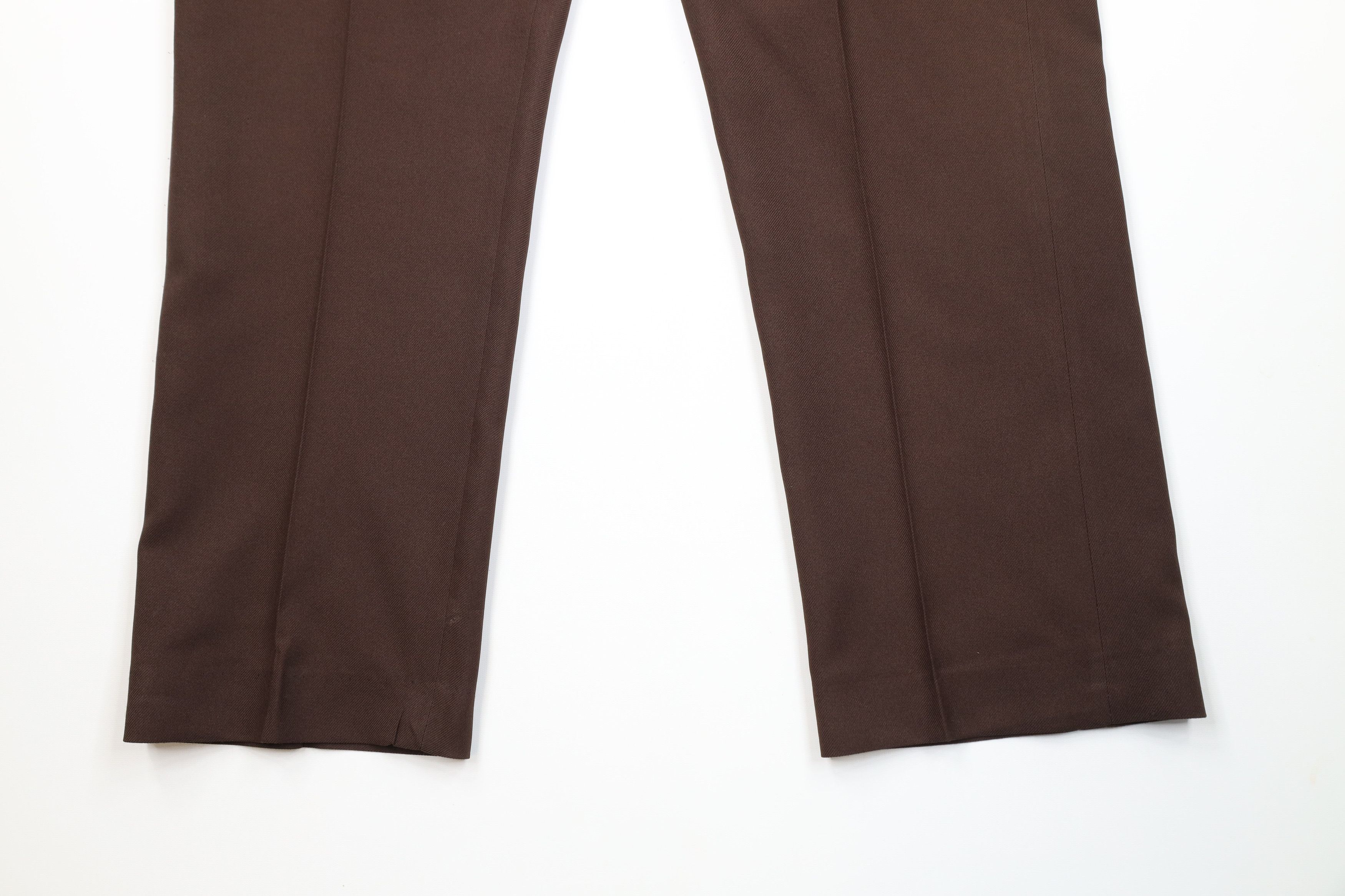 Vintage Vintage 70s Streetwear Flared Wide Leg Chino Pants Brown USA Size US 36 / EU 52 - 4 Thumbnail