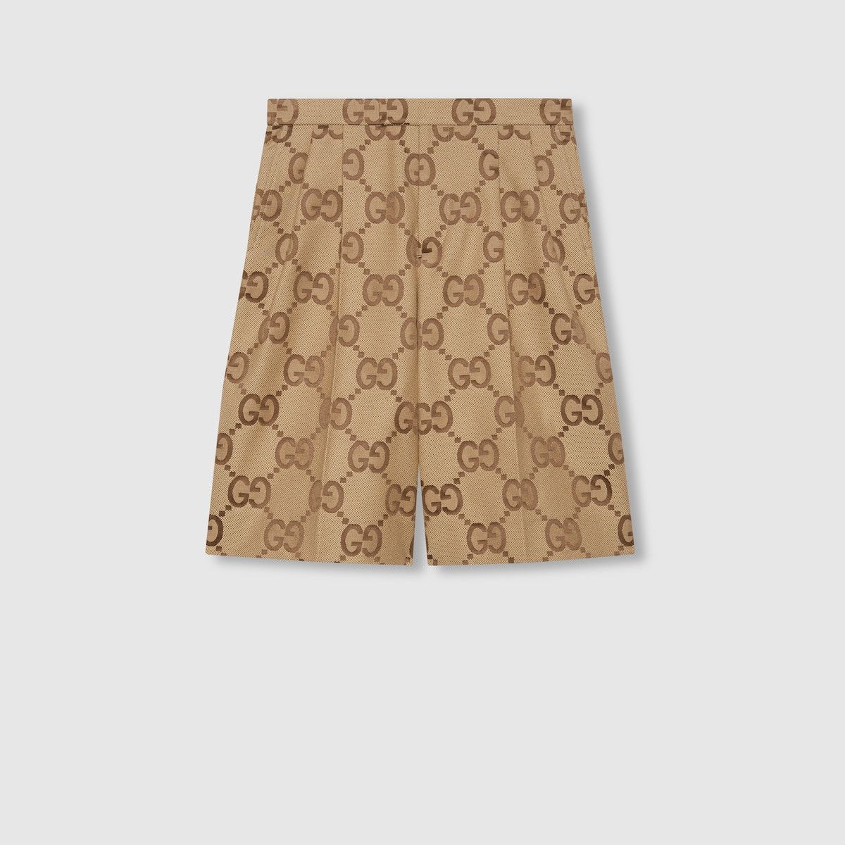 Gucci 50 L Gucci GG Canvas Beige Shorts Men Brown Wide Leg Size US 34 / EU 50 - 1 Thumbnail