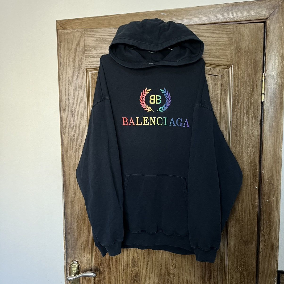 Balenciaga SS18 フーディー Balenciaga Balenciaga Big Back Logo Archetype SS18 Hoodie