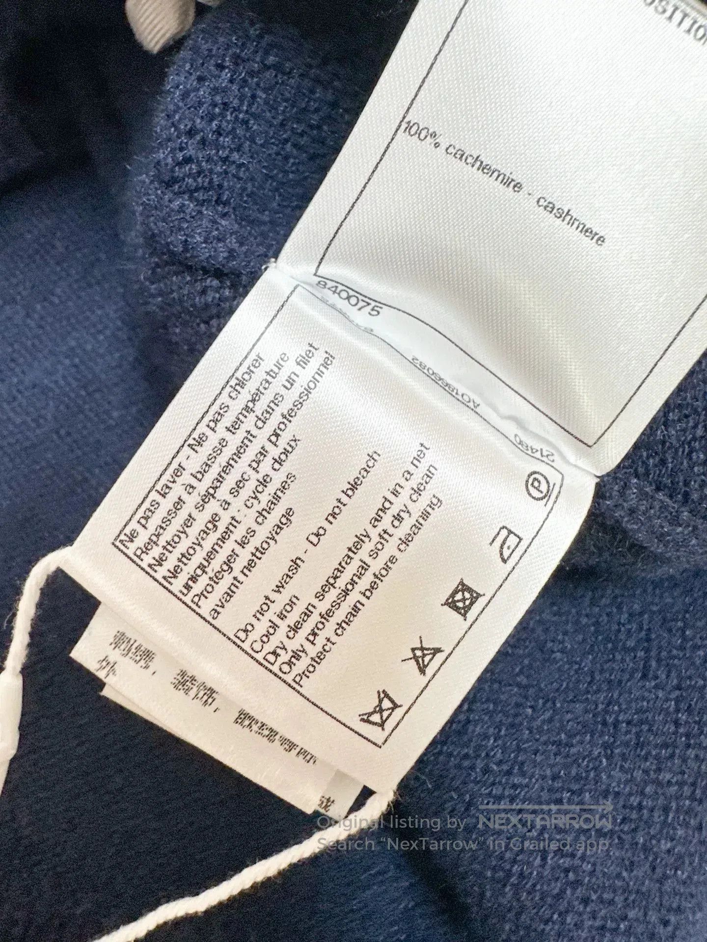 Chanel Chanel 20C Blue Knit Cold. Size US M / EU 48-50 / 2 - 8 Thumbnail