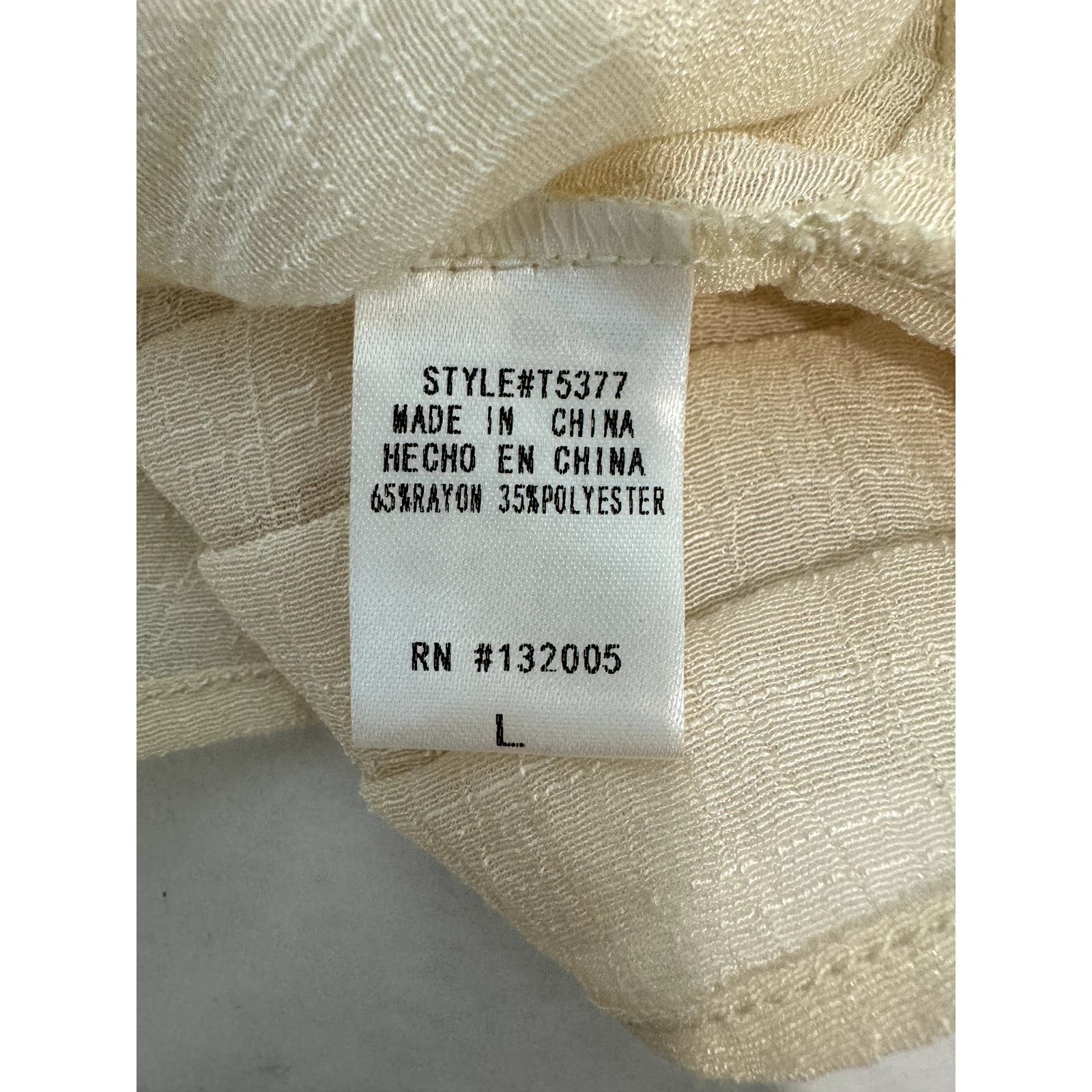 Other Entro Tunic Dress Rayon Blend Cream Colored - Size Large Size L / US 10 / IT 46 - 5 Thumbnail
