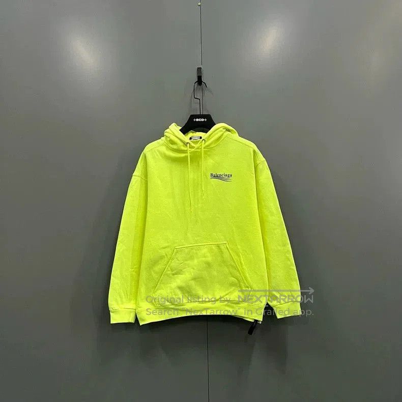 Balenciaga Balenciaga Neon Yellow Coke Hoodie. Size US S / EU 44-46 / 1 - 1 Thumbnail