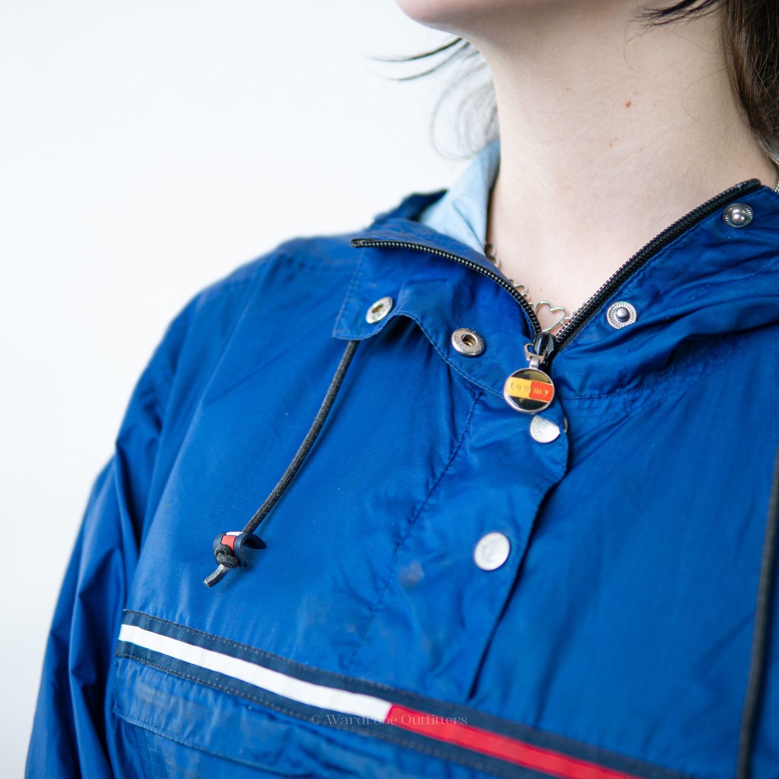 Tommy Hilfiger Vintage Y2K Tommy Hilfiger Windbreaker Rain Jacket - L Size M / US 6-8 / IT 42-44 - 8 Thumbnail
