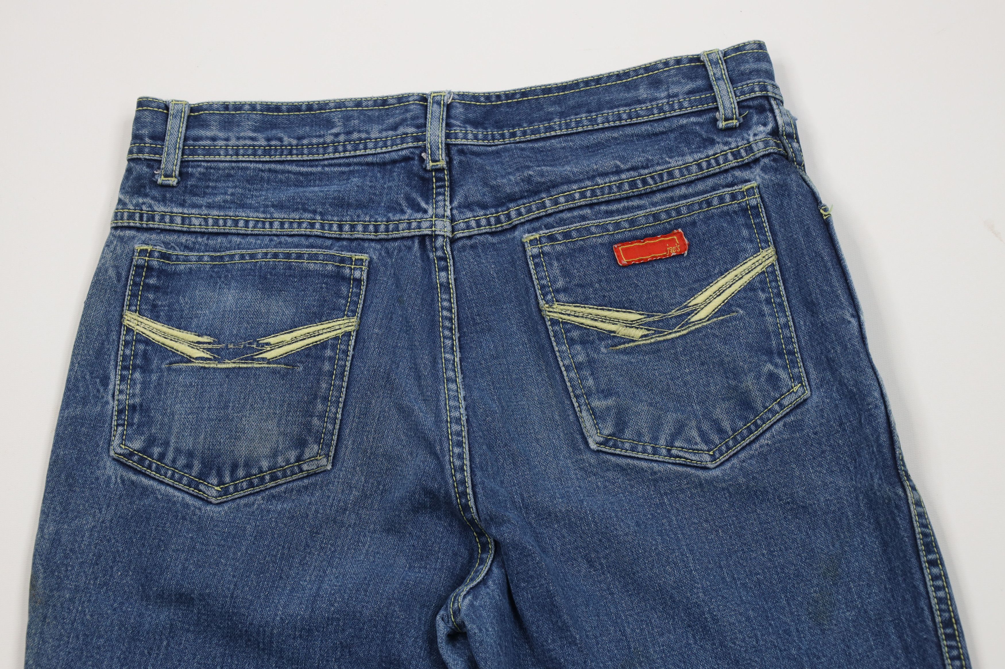 Vintage Vintage 90s Streetwear Straight Leg Denim Jeans Blue Size 30" / US 8 / IT 44 - 10 Thumbnail