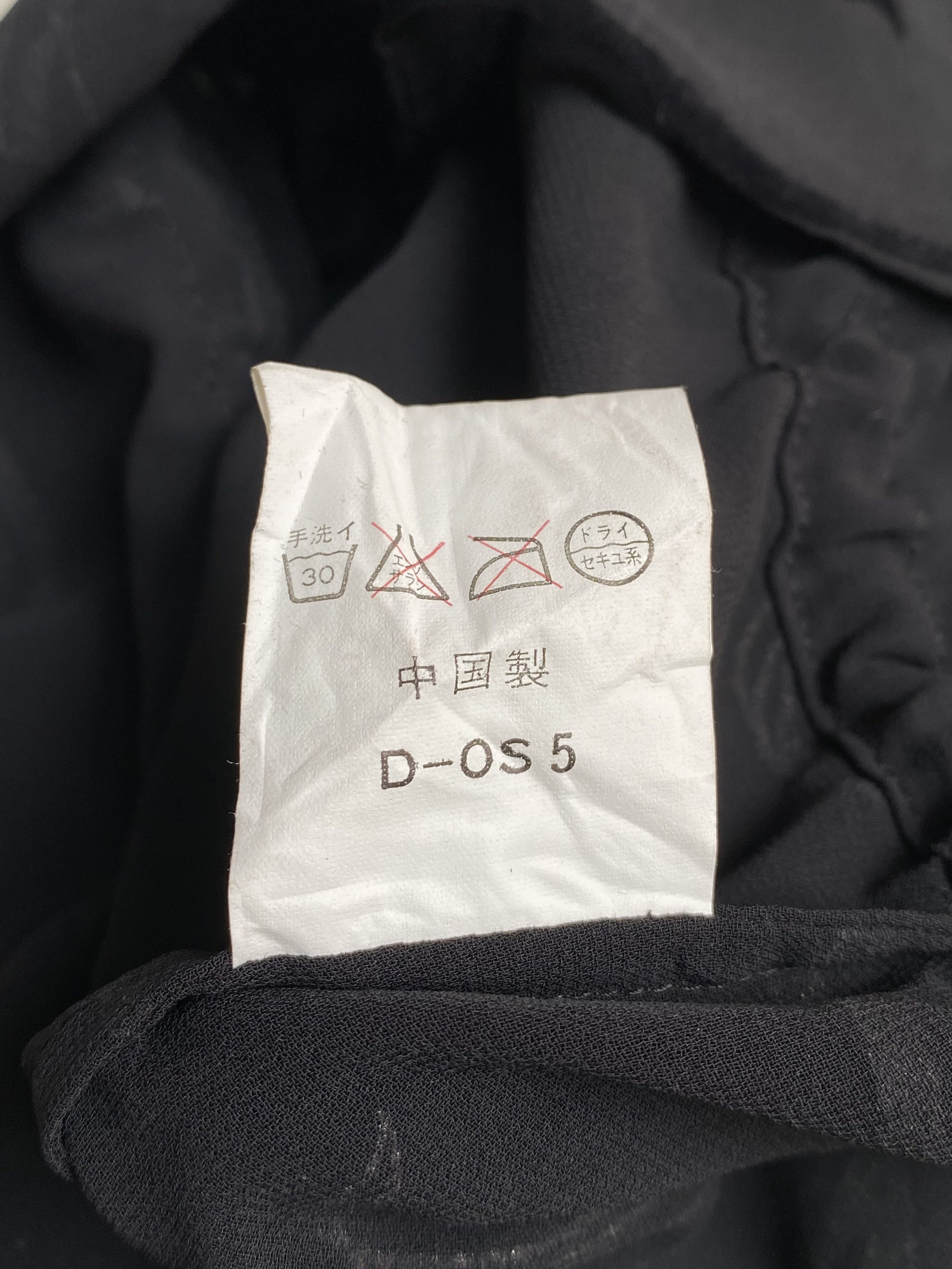 Japanese Brand NAMOTO Punk Bondage Black Mesh Blouse Size XS / US 0-2 / IT 36-38 - 8 Thumbnail