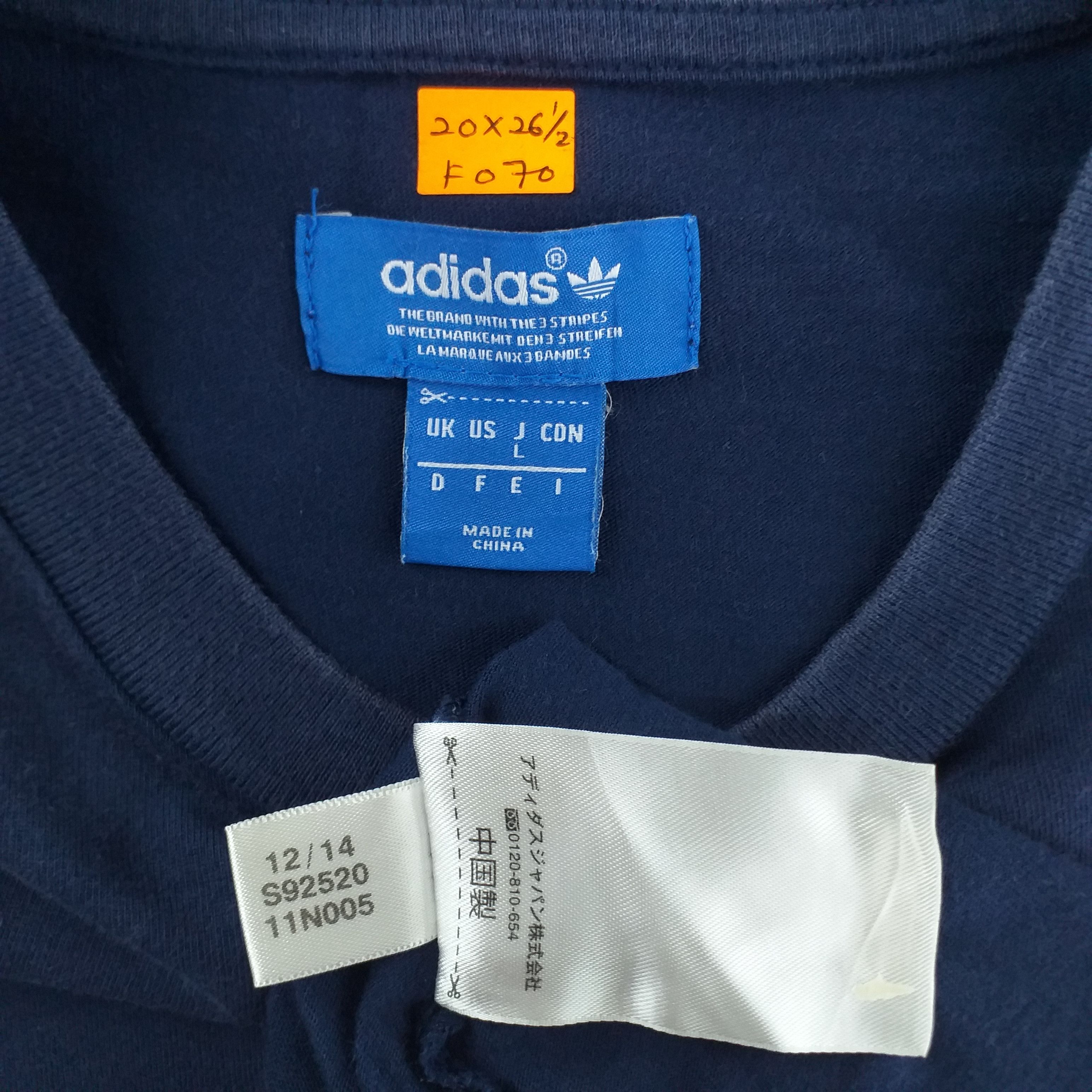 Adidas Adidas Trefoil Big Logo Medium Tshirt -F070 Size US M / EU 48-50 / 2 - 5 Thumbnail
