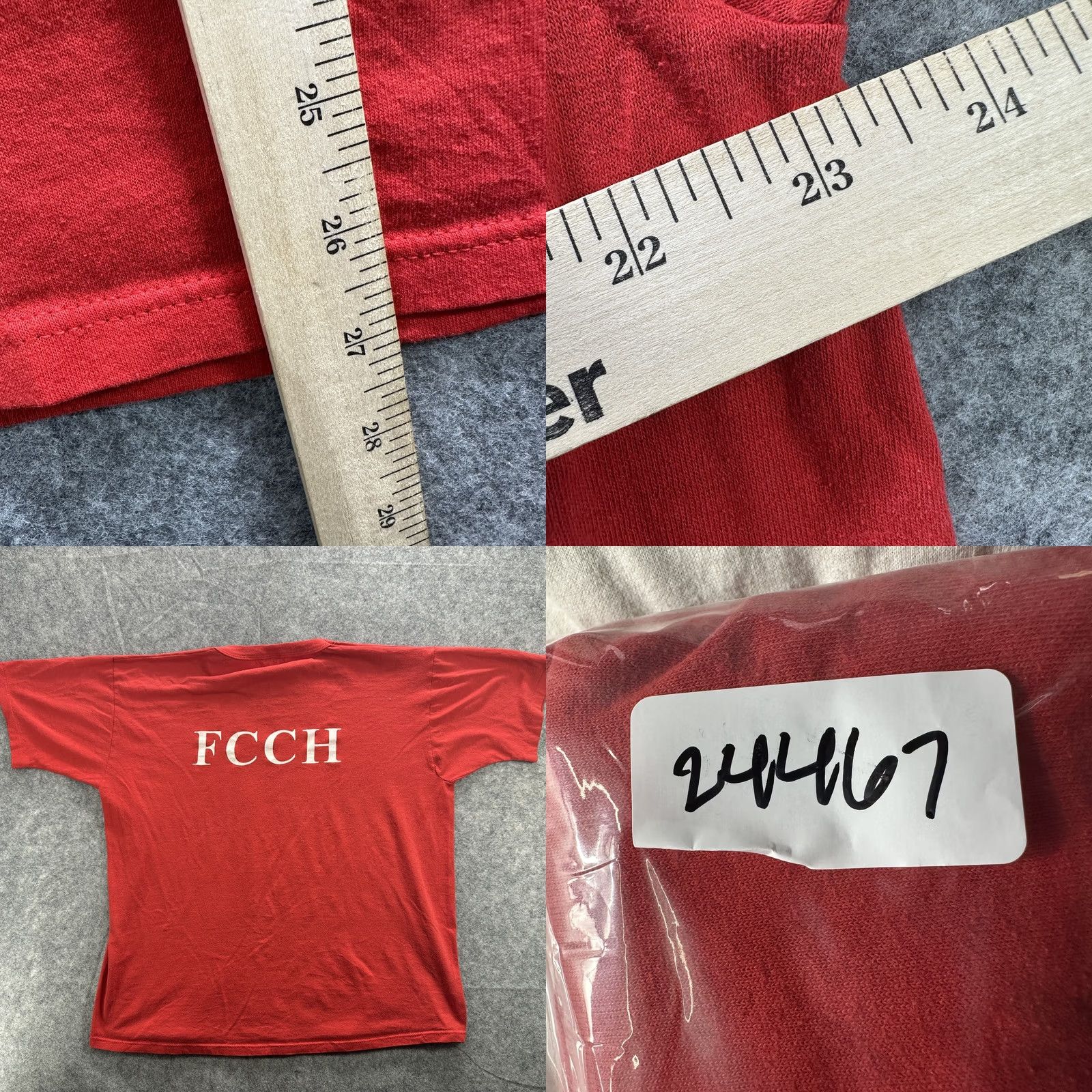Russell Athletic Vintage Russell Athletic Shirt Mens XL Red FCCH Heart Graphic Tee Made USA 90s Size US XL / EU 56 / 4 - 9 Thumbnail