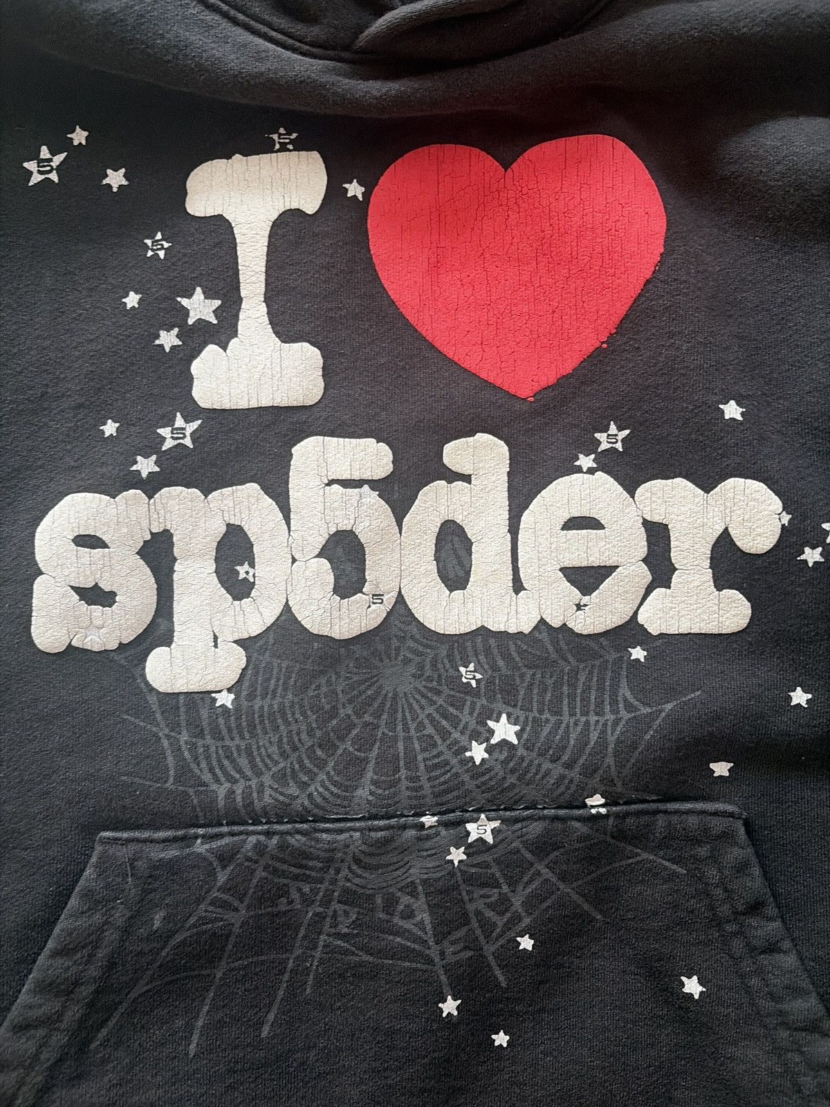 Sp5der I love spider hoodie | Grailed