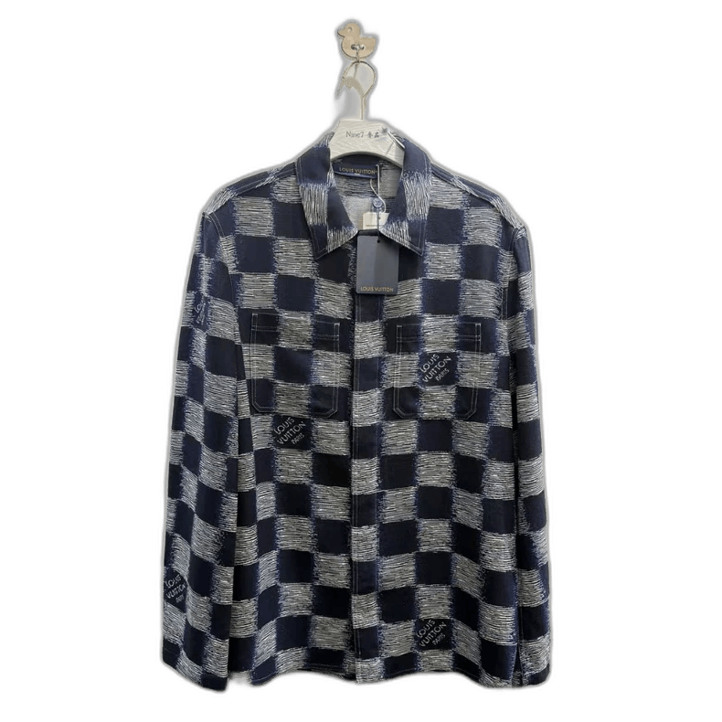 Louis Vuitton Louis Vuitton Checkered Print Jacket with Logo-yf Size US XL / EU 56 / 4 - 1 Thumbnail