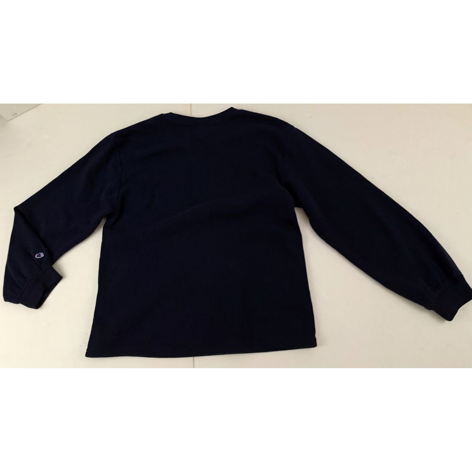 Champion VINTAGE University Michigan Embossed Champion Sweatshirt Unisex Adults Medium Blue Cotton Canvas Crew Neck Pullover Long Sleeve Winter Spring Fall Size US M / EU 48-50 / 2 - 6 Thumbnail