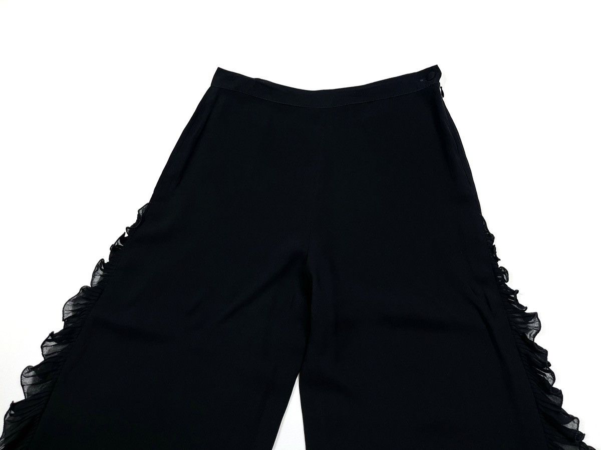 Iceberg ICEBERG Ruffle Trim Leg Pants Trousers 100% Viscose Size 42 Size 28" / US 6 / IT 42 - 4 Thumbnail
