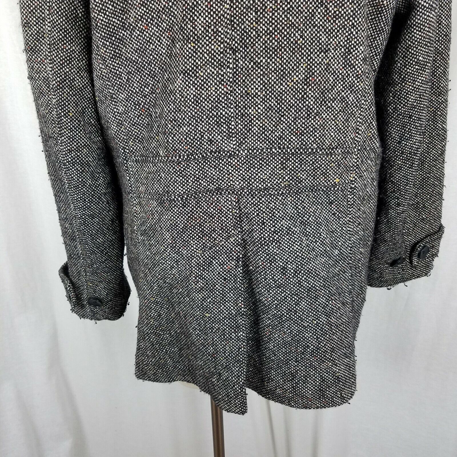 Eddie Bauer Vtg Eddie Bauer Double Breasted Wool Tweed Peacoat Car Coat Size L / US 10 / IT 46 - 6 Thumbnail