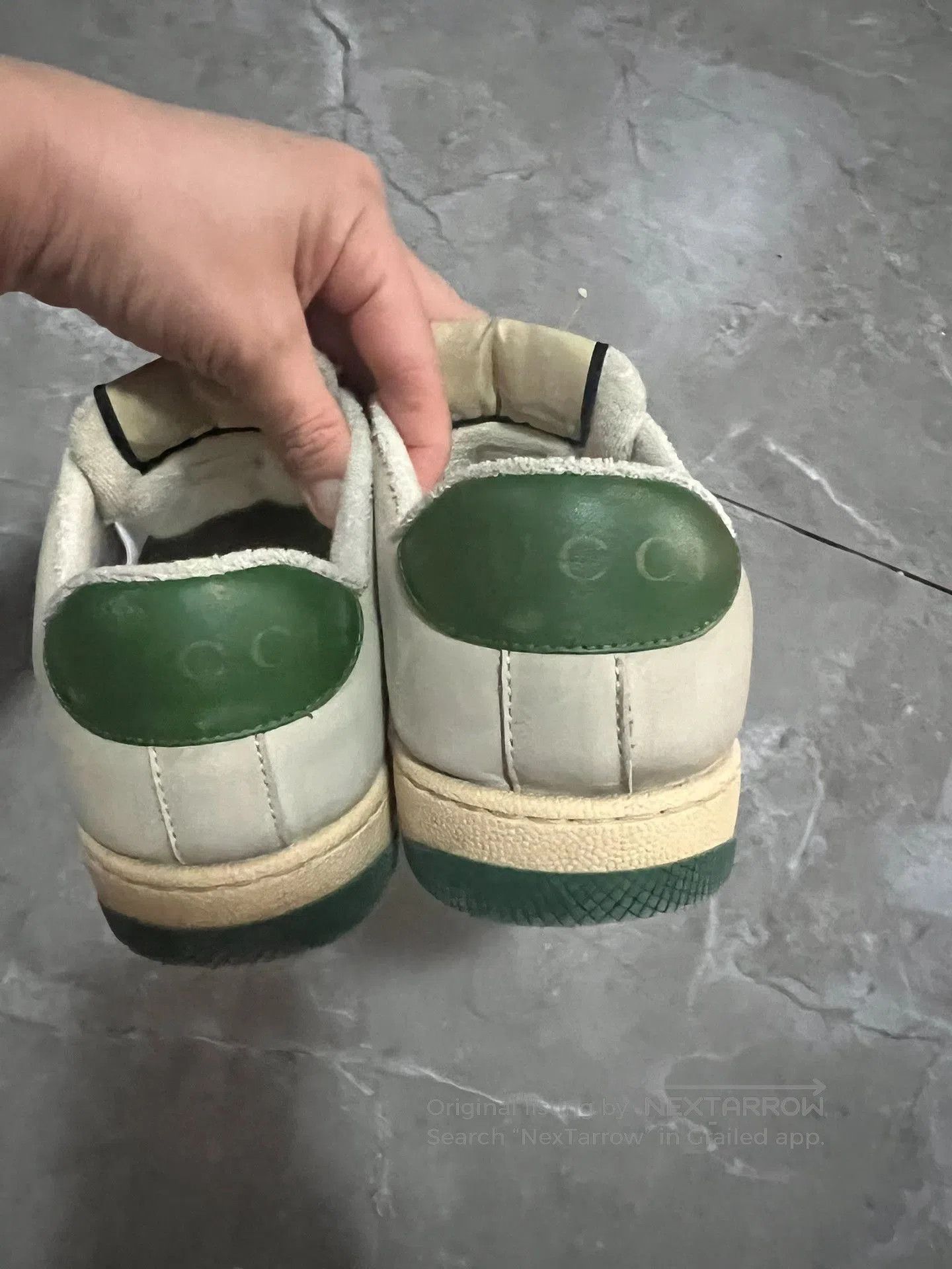 Gucci Gucci Beige Dirty Sneakers. Size US 4 / IT 34 - 2 Thumbnail