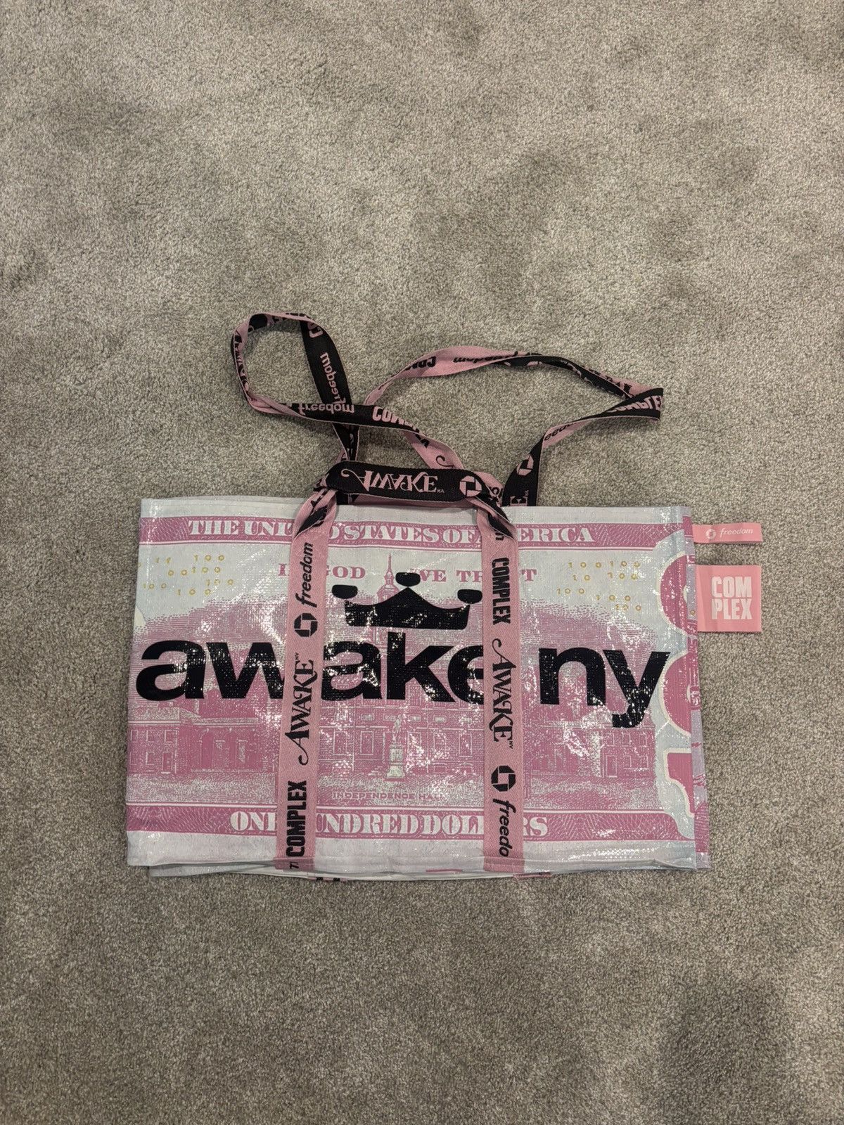 Awake NY Awake NY Tote Bag Complexcon exclusive pink Size ONE SIZE - 1 Thumbnail