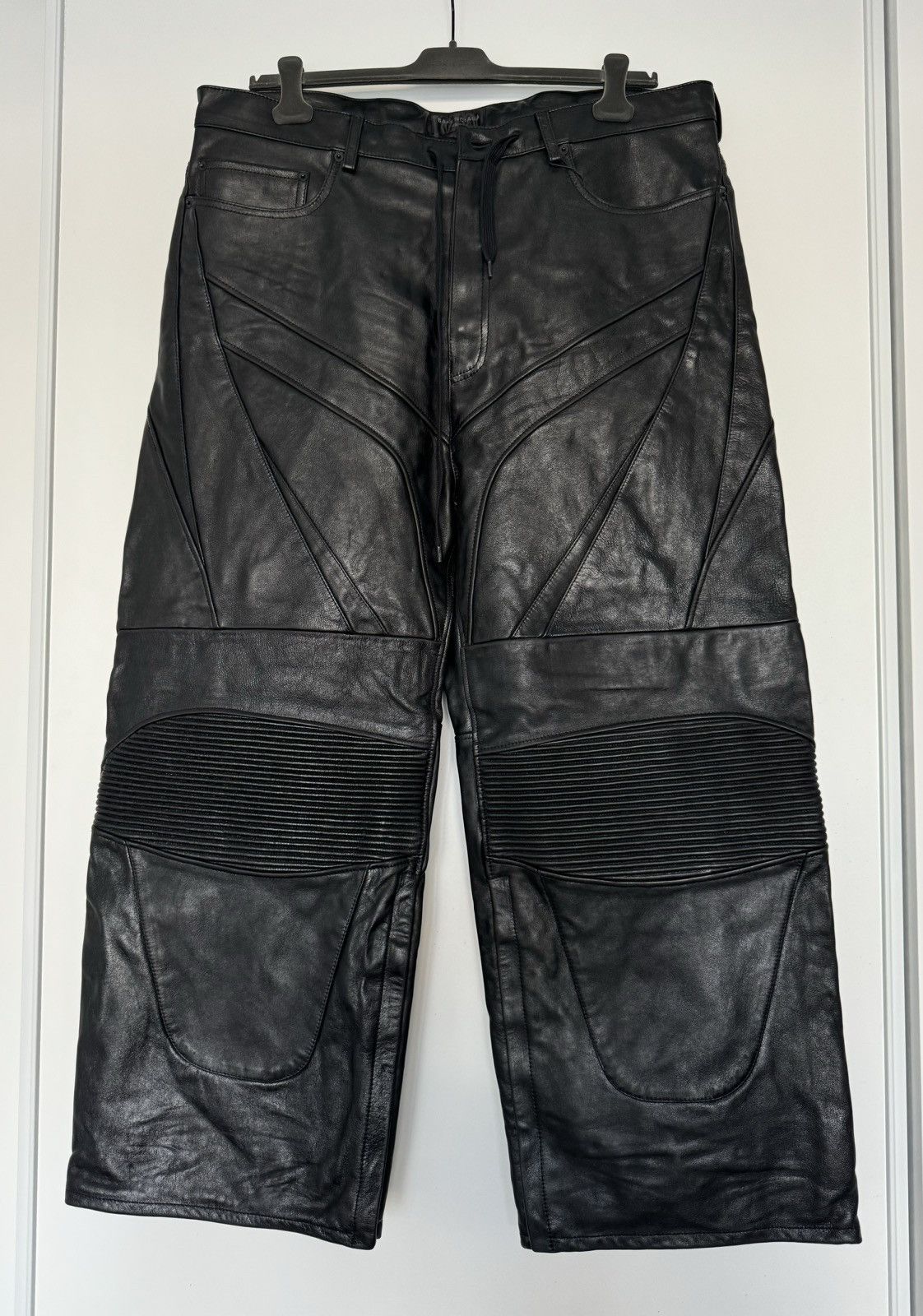 Balenciaga Balenciaga Leather Biker Moto Pants Size US 32 / EU 48 - 1 Thumbnail