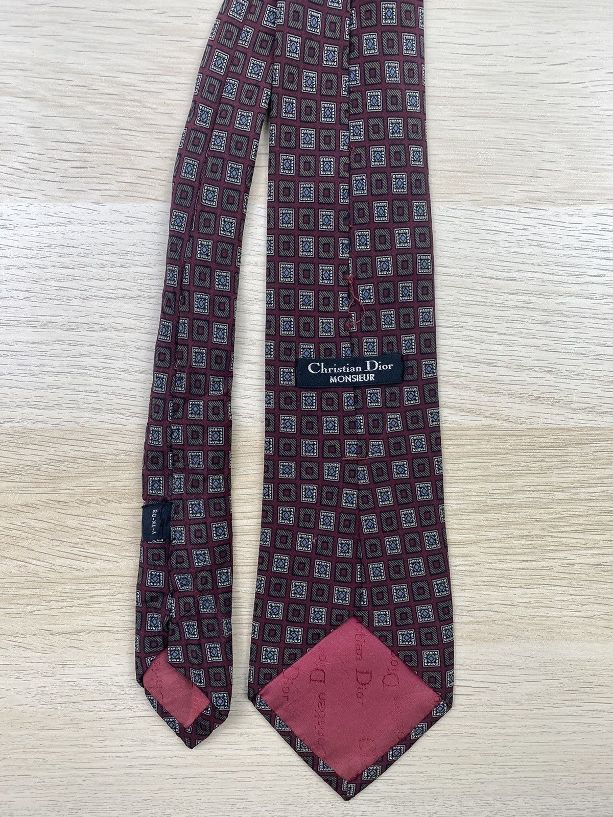 Christian Dior Monsieur Christian Dior Silk Tie T107 Size ONE SIZE - 5 Thumbnail