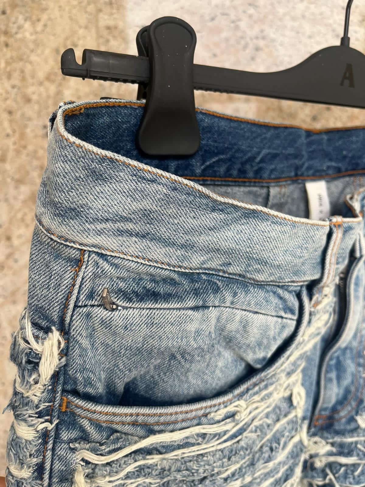 Alyx × Blackmeans 6 Pocket Blackmeans Distressed & Frayed Denim in Blue Size US 36 / EU 52 - 20 Thumbnail