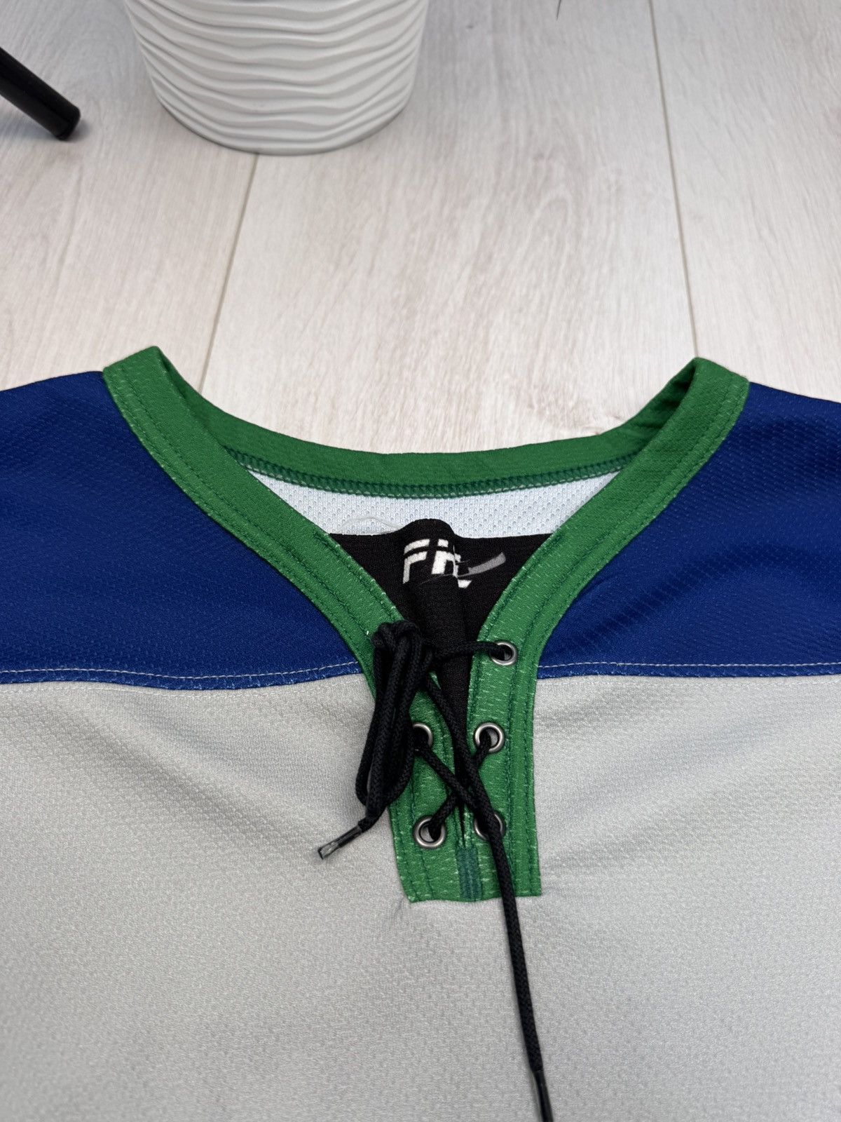 Other Vintage Hockey Jersey Ducks Finland Switzerland #18 Jauch Size US L / EU 52-54 / 3 - 6 Thumbnail