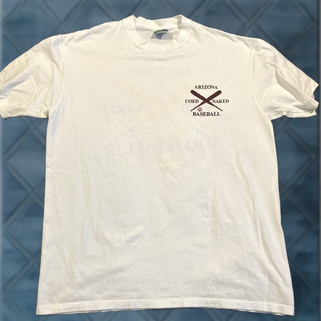 Vintage VINTAGE Arizona State Coed Naked Baseball T Shirt RARE Single Stitch XL Size US XL / EU 56 / 4 - 1 Thumbnail