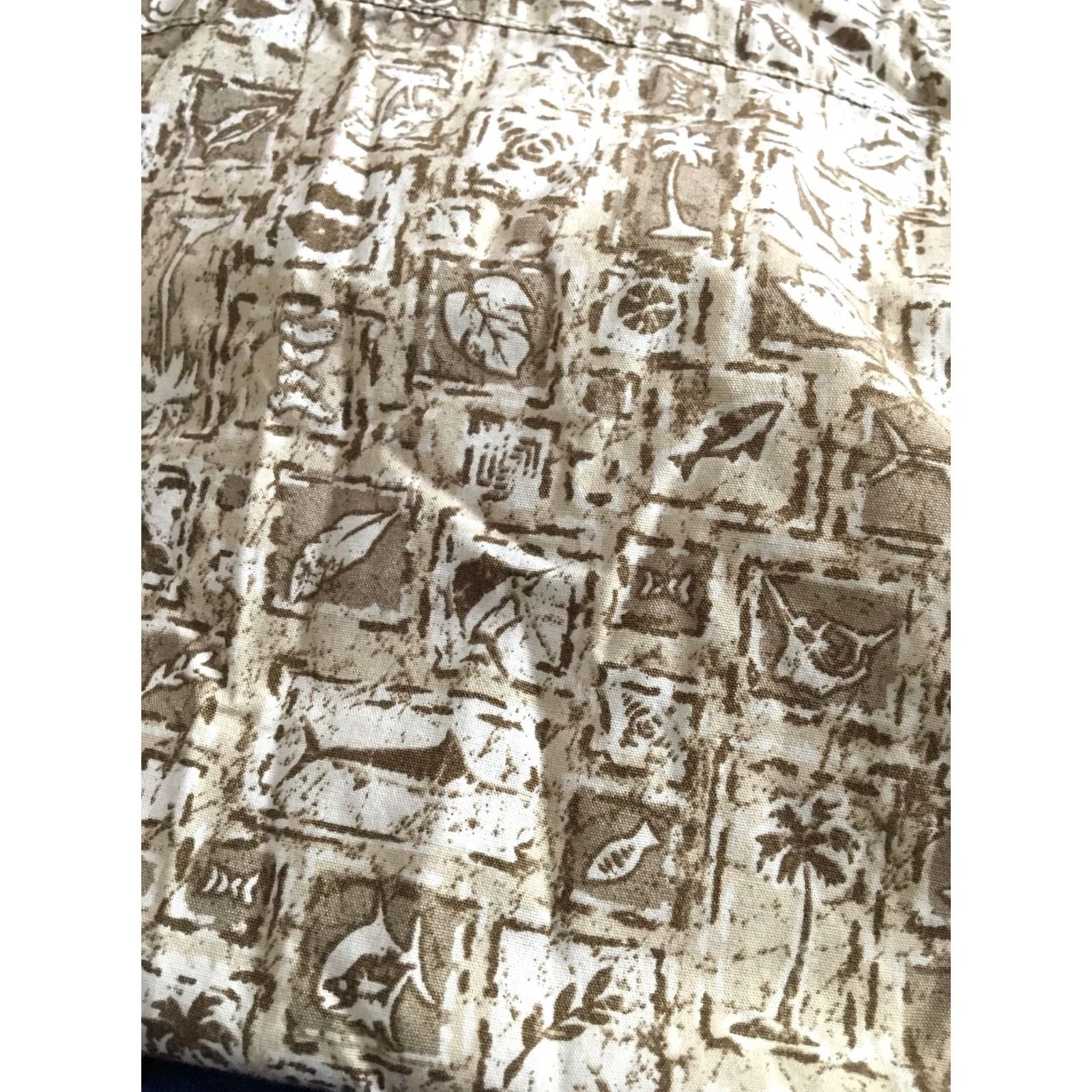 Vintage Columbia Sportswear Shirt Men Button-Down Collar Fish Print Cotton Fishing Tan L Size US L / EU 52-54 / 3 - 5 Thumbnail