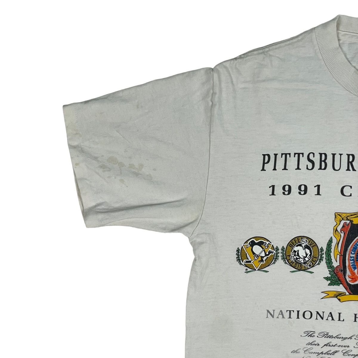 NHL Vintage 1991 NHL Pittsburgh Penguins Tee Size US XL / EU 56 / 4 - 2 Thumbnail