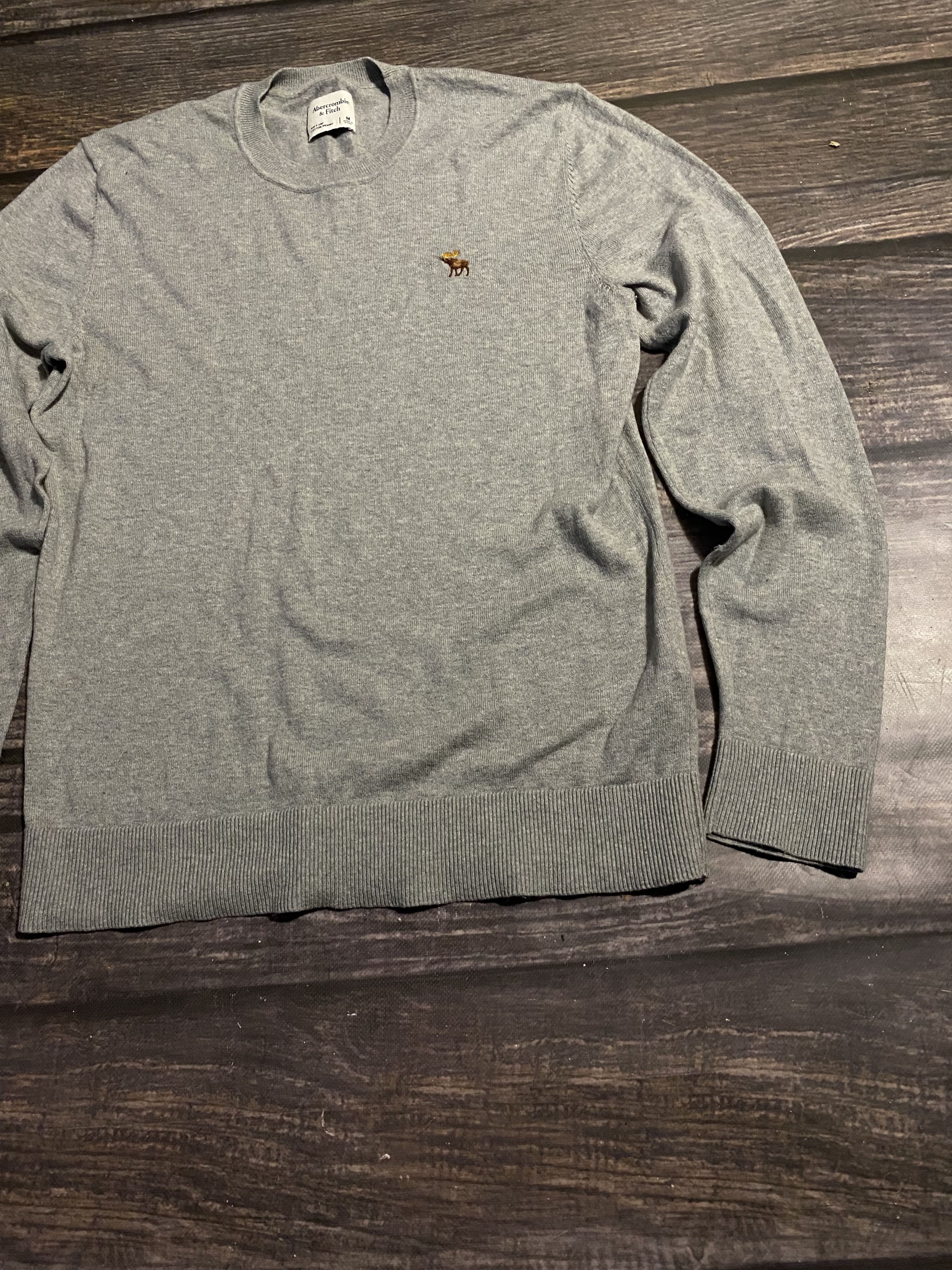 Abercrombie & Fitch Abercrombie Fitch Wool/Cotton Basic Sweater Size US M / EU 48-50 / 2 - 2 Thumbnail