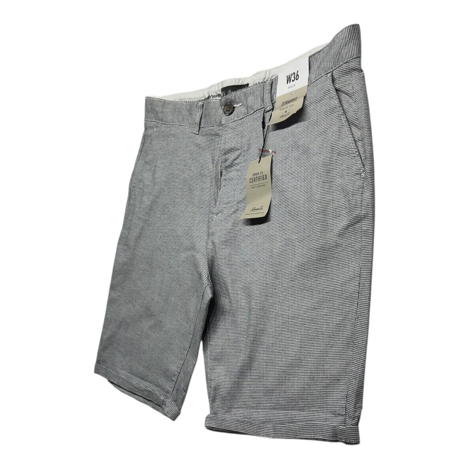 Denim & Co. Primark Denim Co Shorts Men's UK Size L White Black Dot Size US 36 / EU 52 - 2 Thumbnail