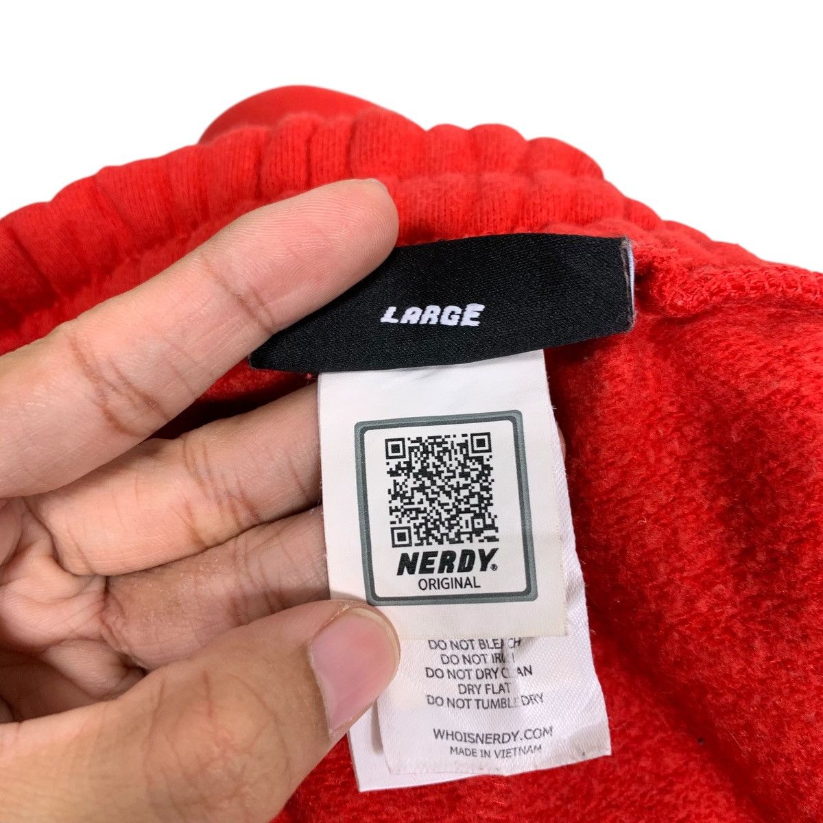 NERDY NERDY Big Logo Drawstring Red Sweatpant #1480-C67 Size US 30 / EU 46 - 13 Thumbnail