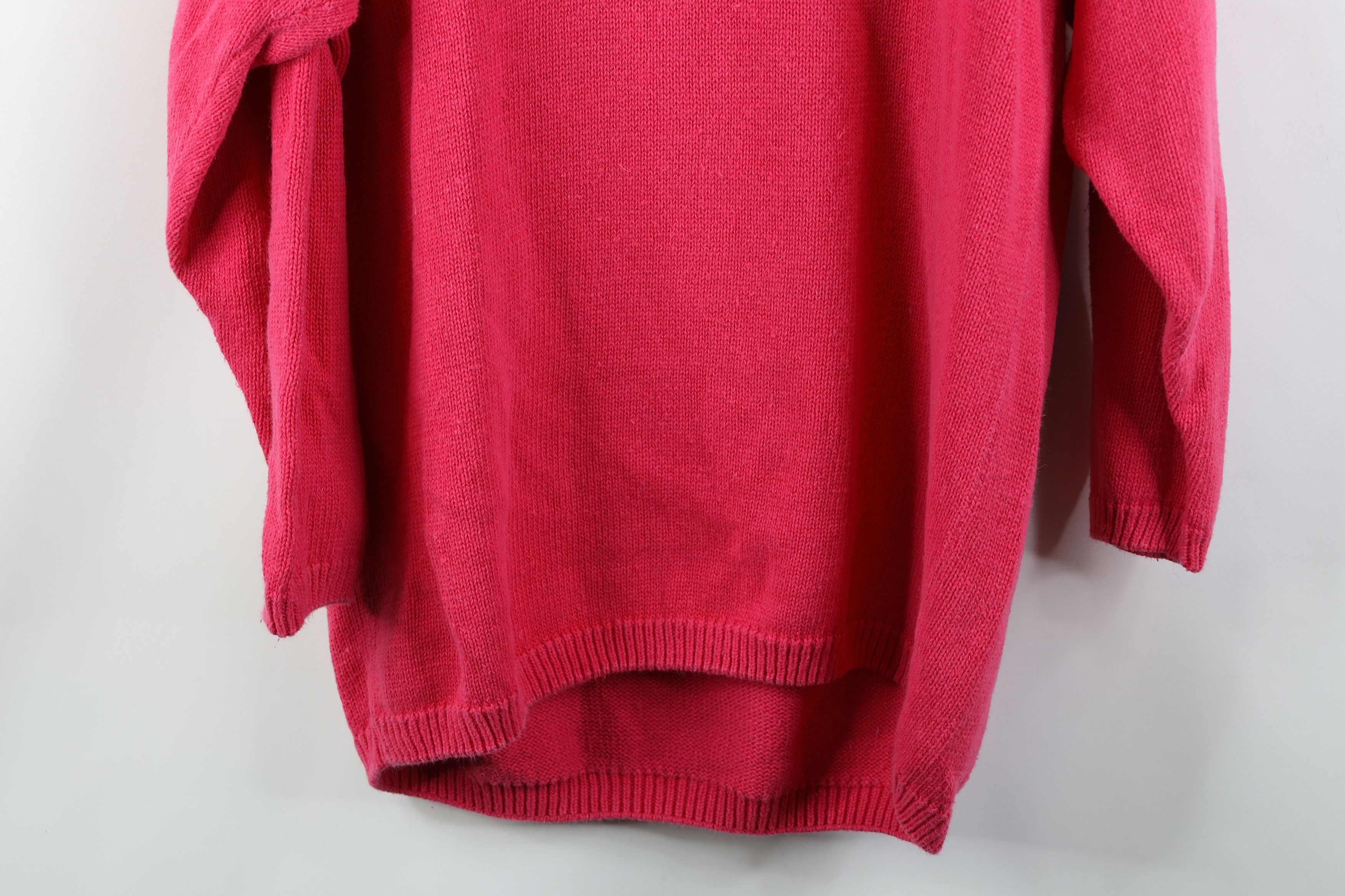 Vintage Vintage 90s Streetwear Flower Marled Knit Sweater Pink Size M / US 6-8 / IT 42-44 - 12 Thumbnail