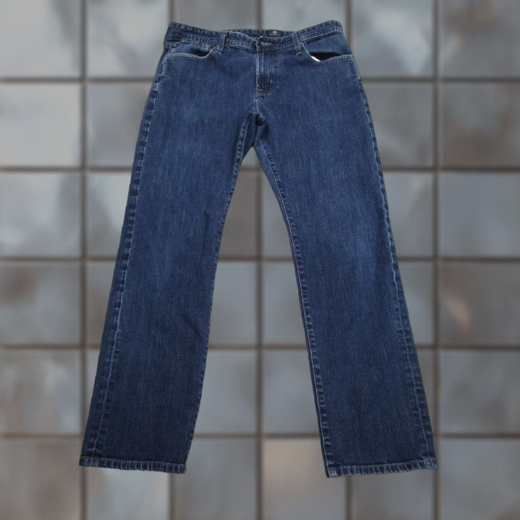 Denime AG Adriano Goldschmied Jeans Mens 36x32 Blue Straight Stretch Denim Casual Size US 36 / EU 52 - 1 Thumbnail