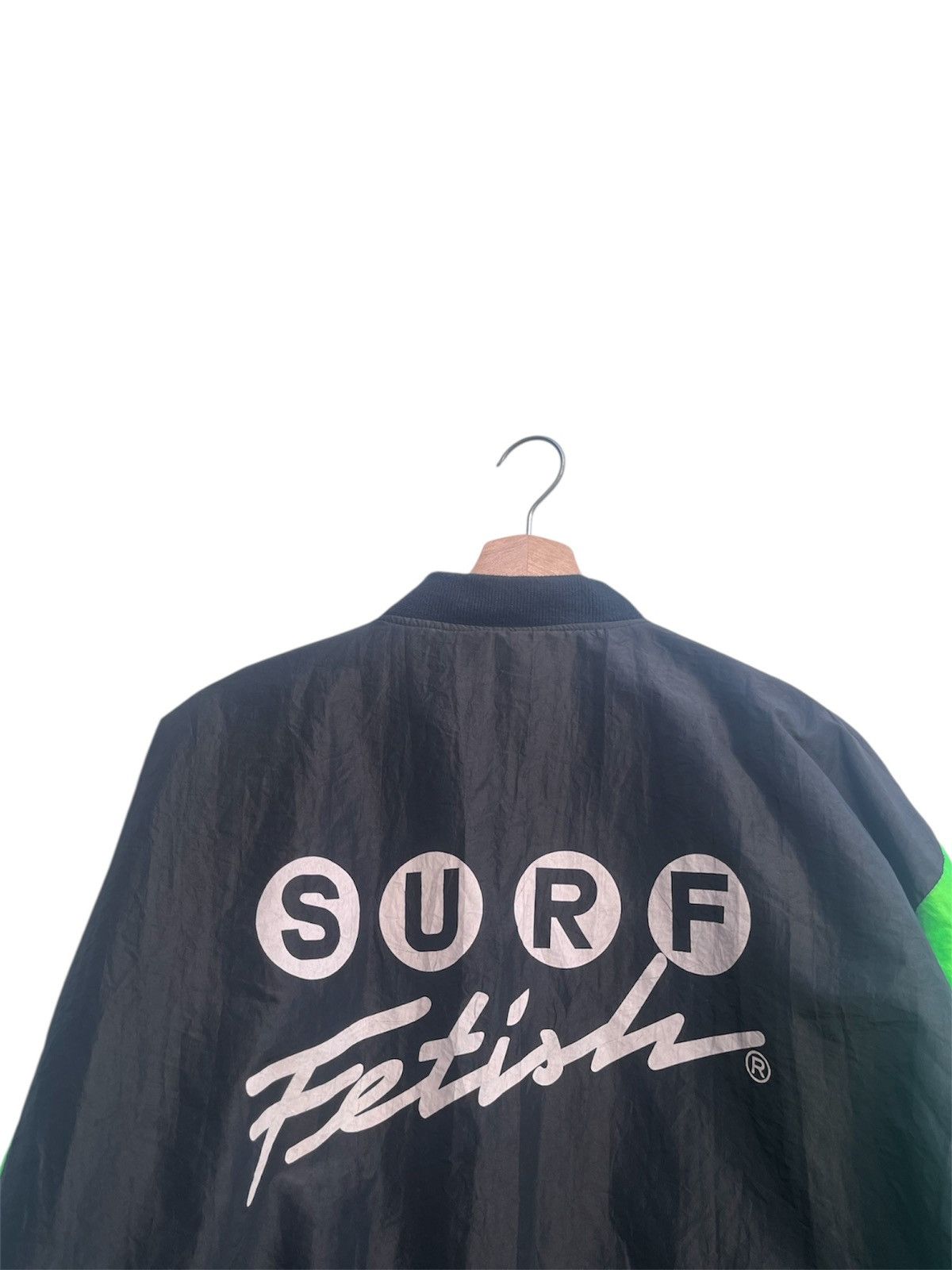 Sun Surf Vintage Surf Fetish Neon Green Bomber Jacket Size US L / EU 52-54 / 3 - 8 Thumbnail