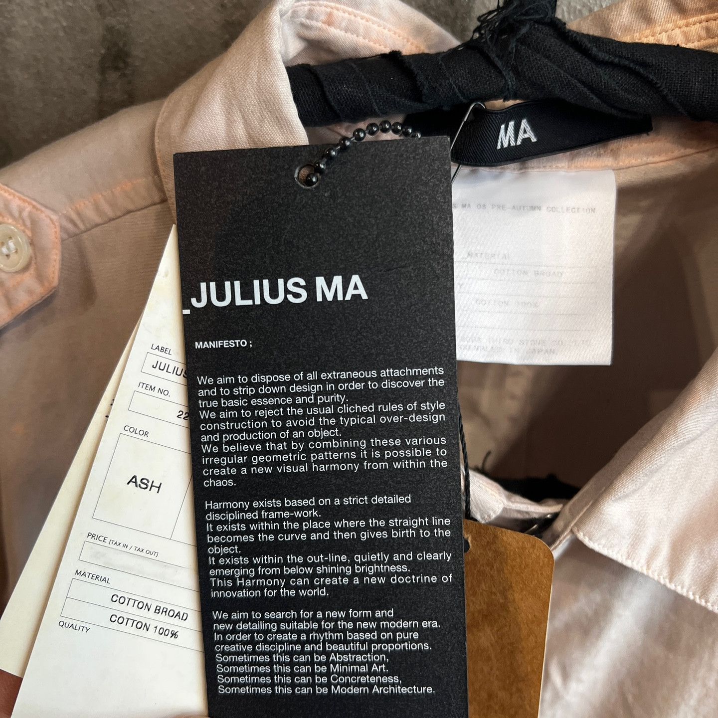 Julius MA JULIUS Stain-Processed Slim Shirt Size US M / EU 48-50 / 2 - 10 Thumbnail