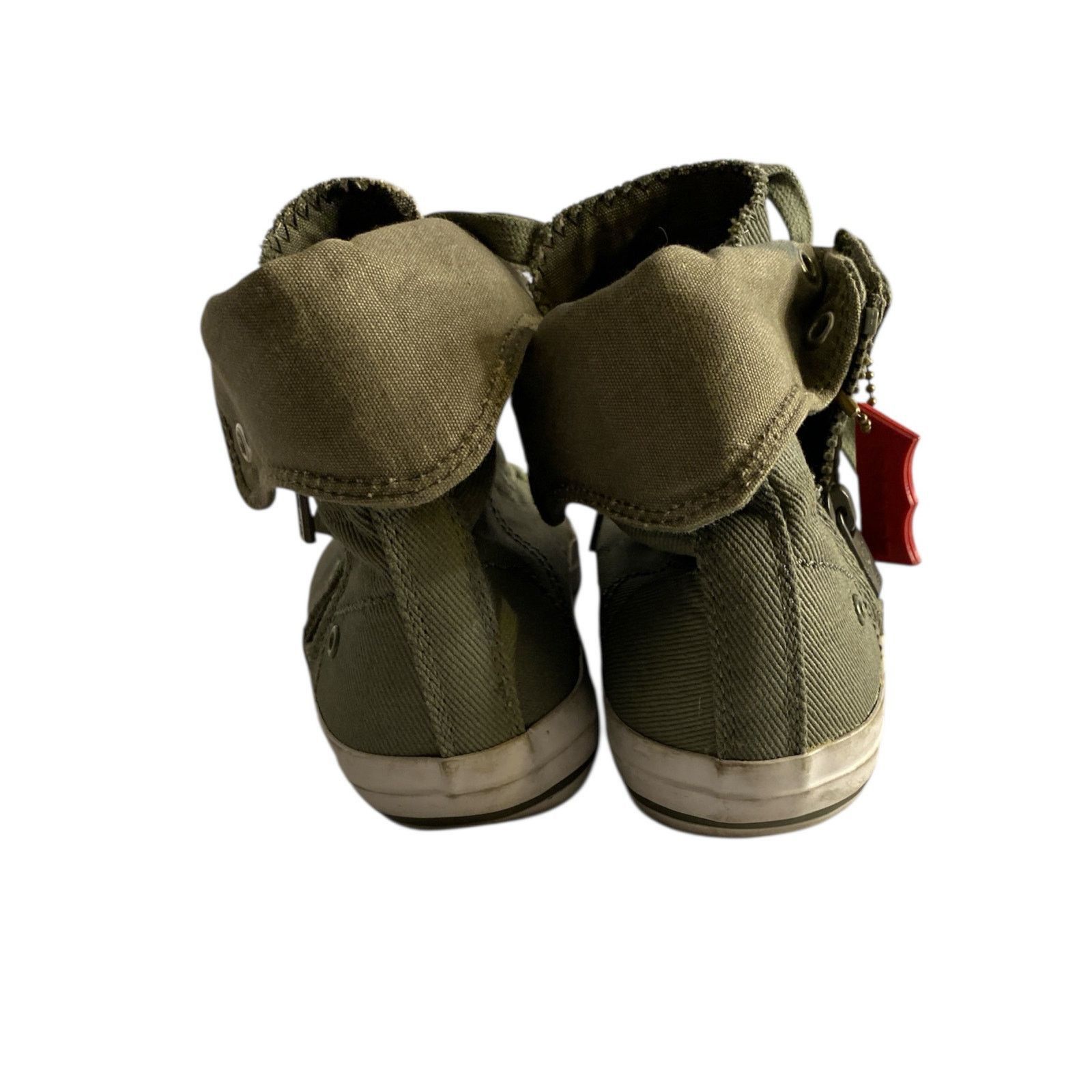 Levi's Army Green Canvas High Top Sneakers Levi’s Size 7.5 Size US 7.5 / IT 37.5 - 5 Thumbnail