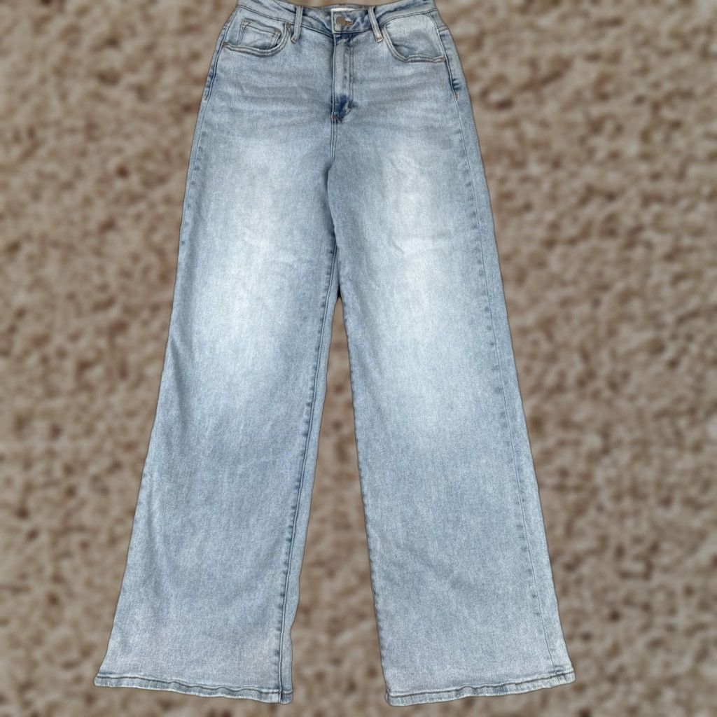 Old Navy VINTAGE Old Navy Women's Jeans Wide-Leg Light Wash Denim High Rise 26x32 Spring Summer Fall Winter Size 28" / US 6 / IT 42 - 1 Thumbnail