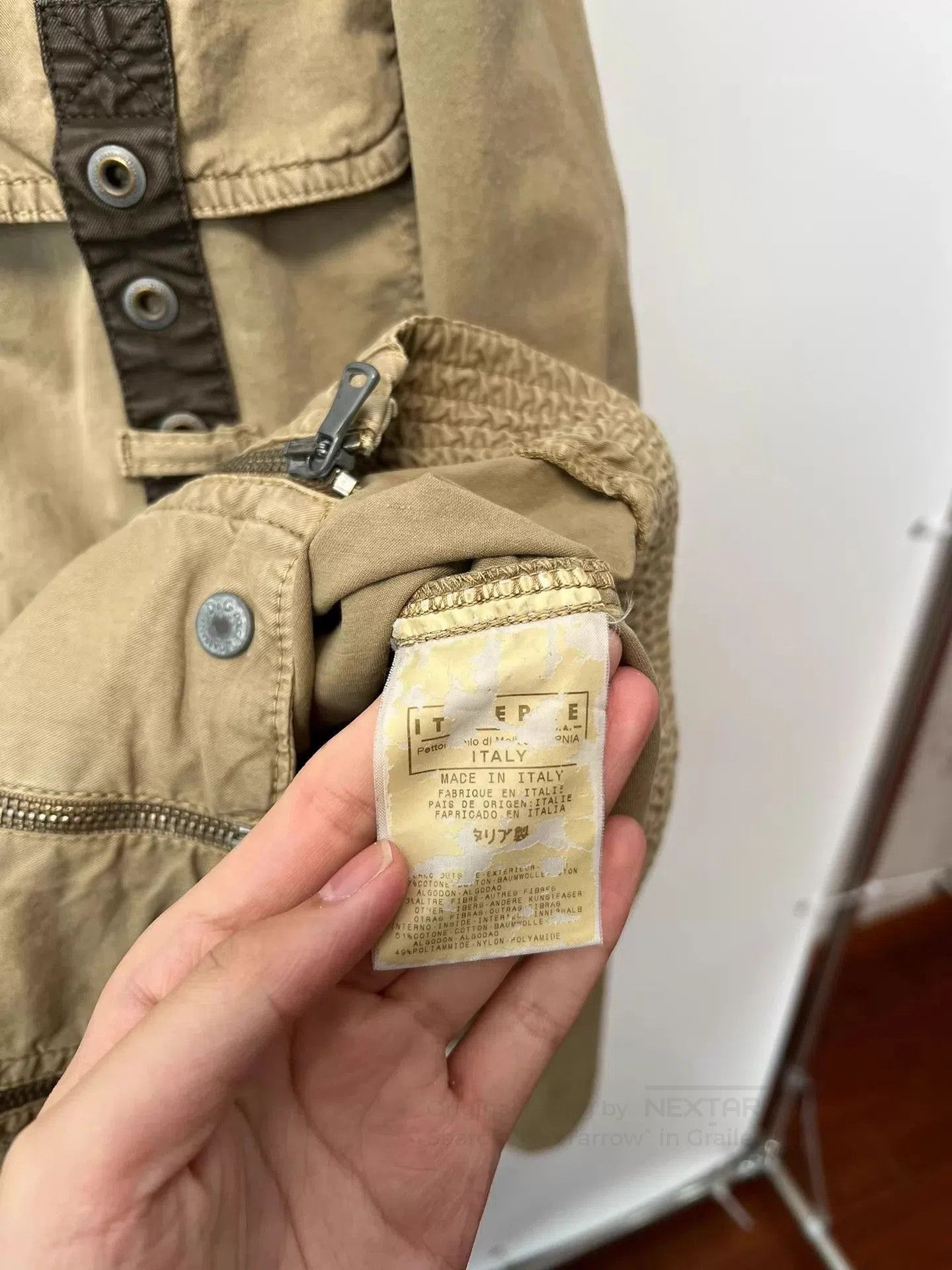 Dolce & Gabbana Beige Zip-Front Utility Bomber Jacket. Size US L / EU 52-54 / 3 - 8 Thumbnail