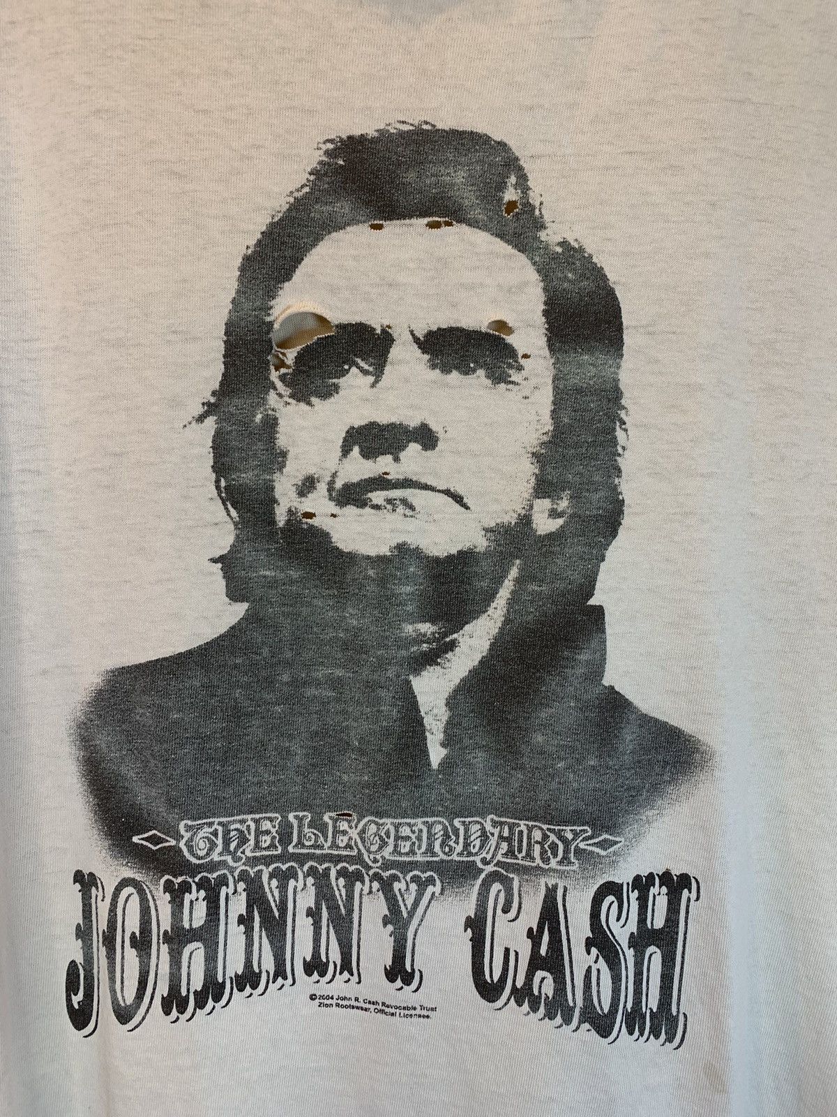 Band Tees *RARE* Vintage The Legendary Johnny Cash Thrashed Band Shirt Size US L / EU 52-54 / 3 - 2 Thumbnail