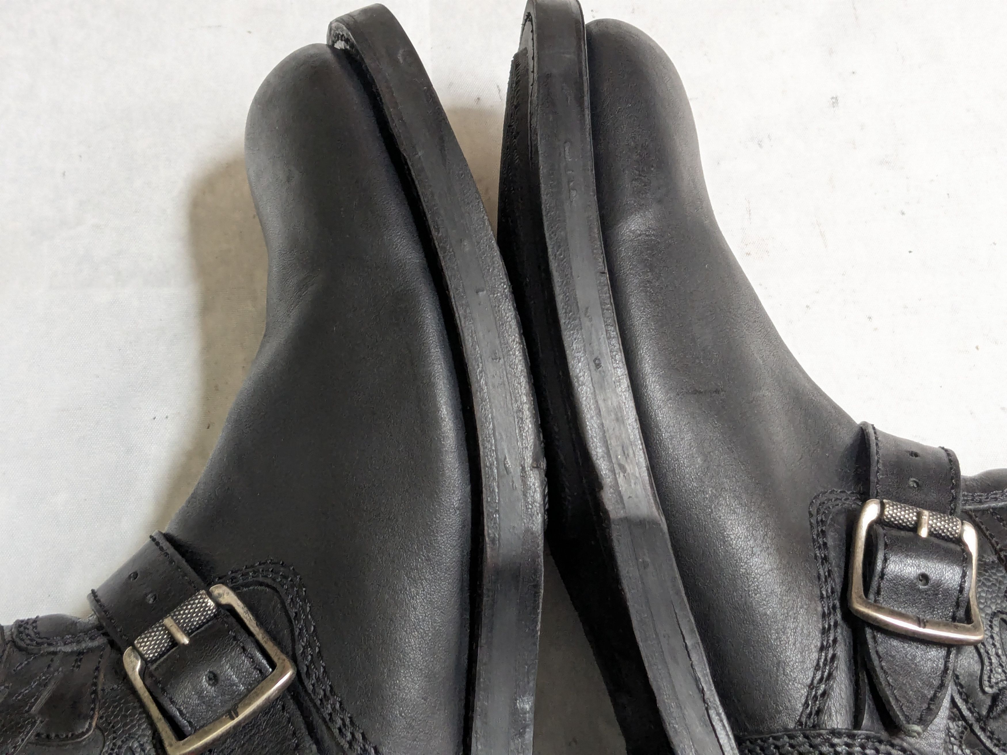 Frye Frye Engineer Boots Black Leather 8 D Buckle Size US 8 / EU 41 - 8 Thumbnail