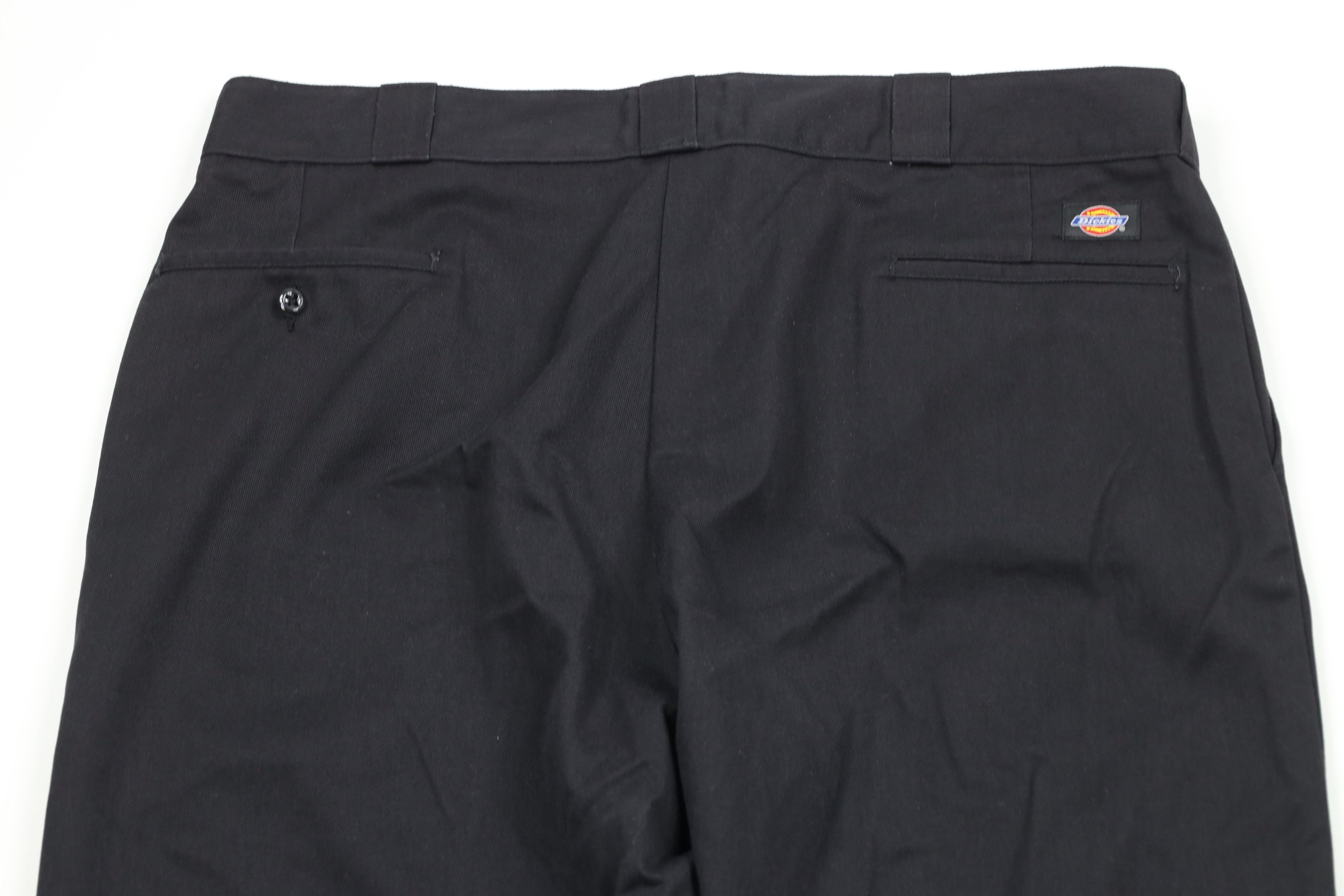 Dickies × Vintage Vintage 90s Dickies Spell Out Wide Leg Work Pants Black Size US 40 / EU 56 - 8 Thumbnail