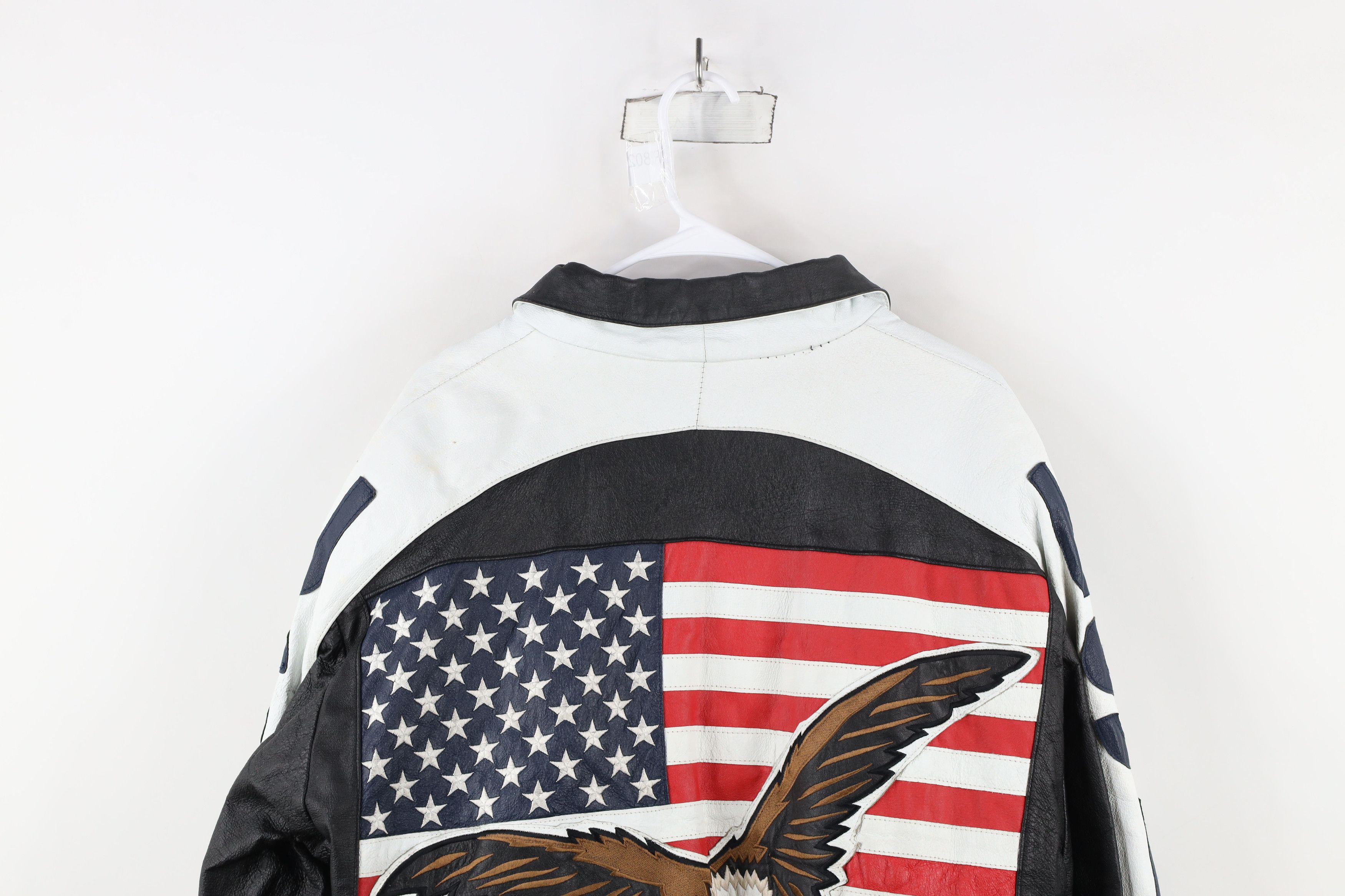 Vintage Vintage 90s Streetwear USA Flag American Eagle Jacket Size US XL / EU 56 / 4 - 15 Thumbnail